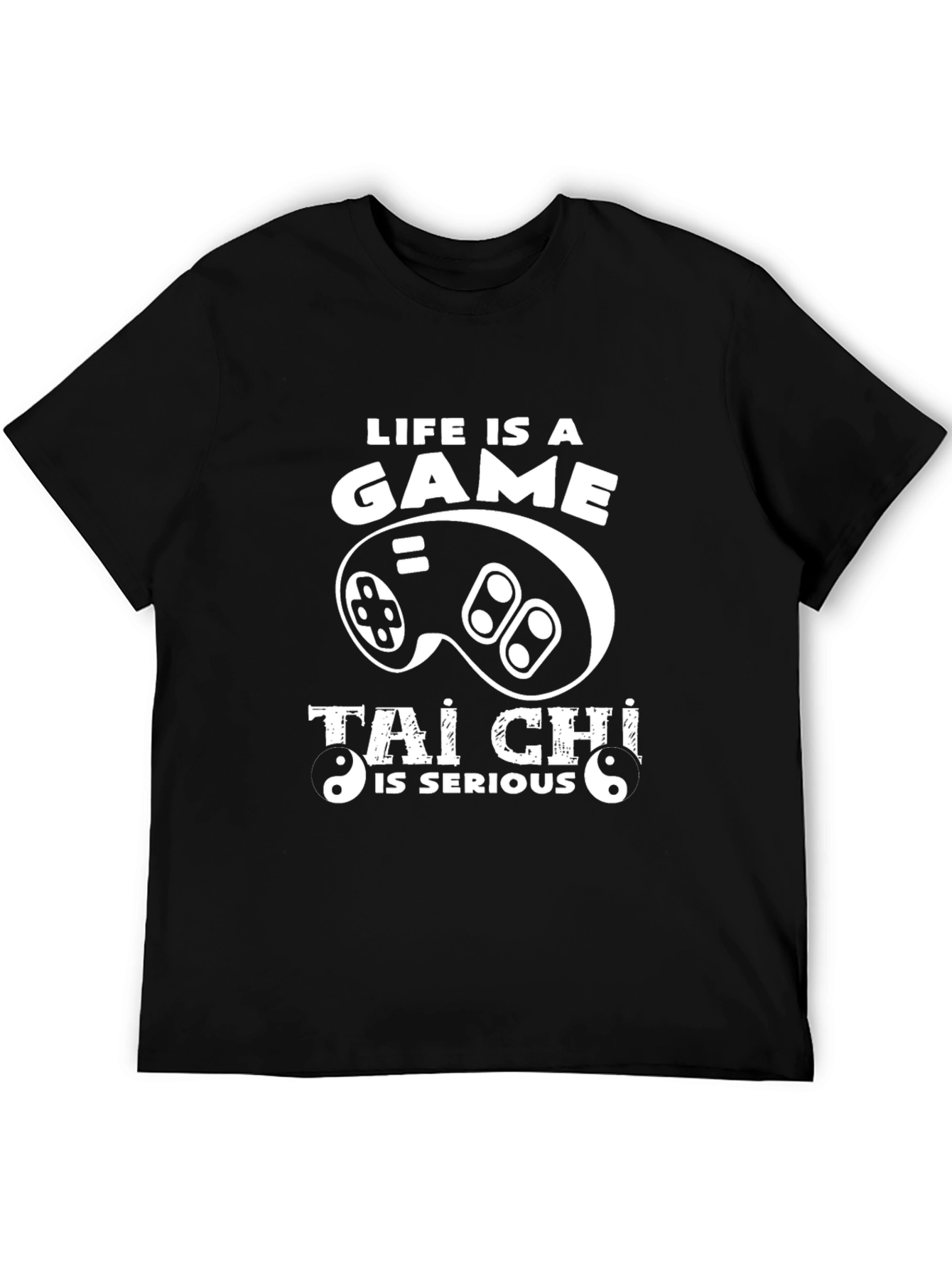 Black Life Is A Game Tai Chi T-Shirt view 5