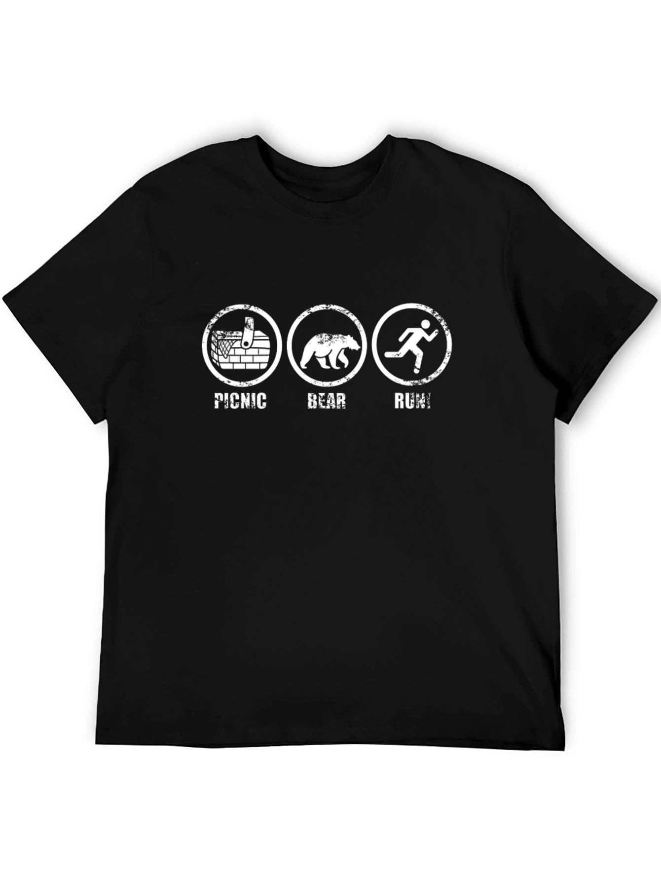 Black Picnic Bear Run T-Shirt view 5