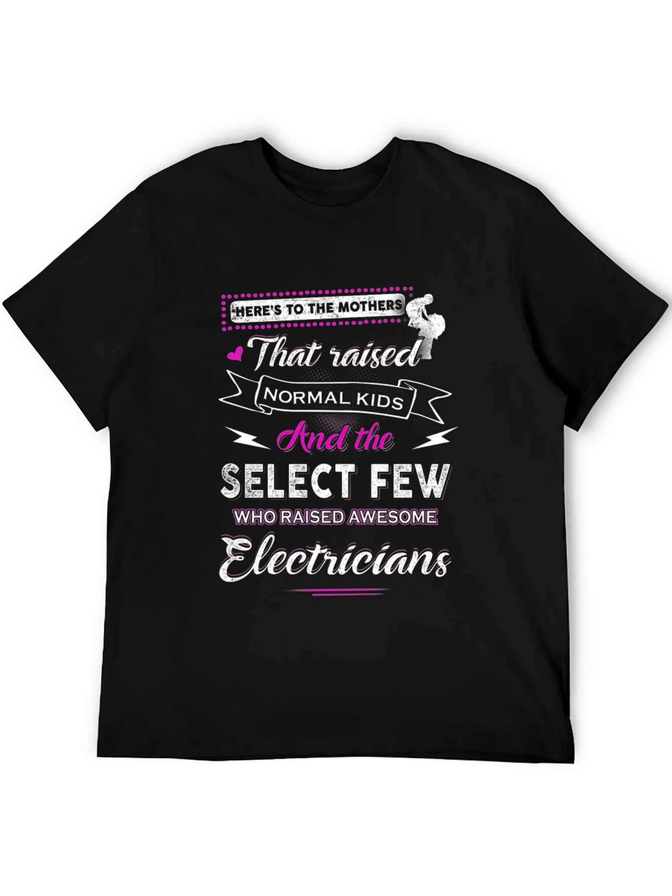 Black Electricians' Mothers T-Shirt view 5