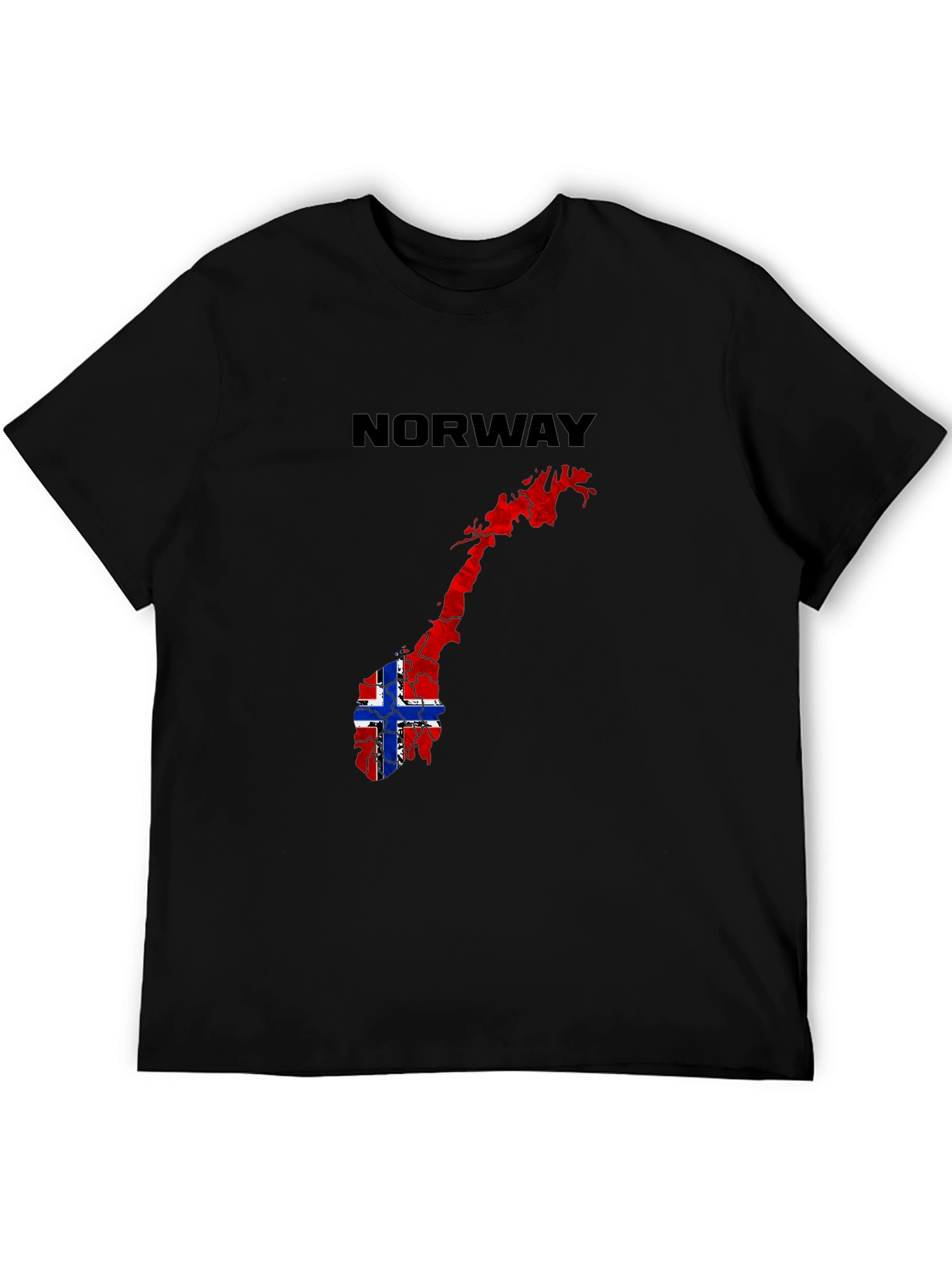 Norway Flag Map Graphic T-Shirt - 5