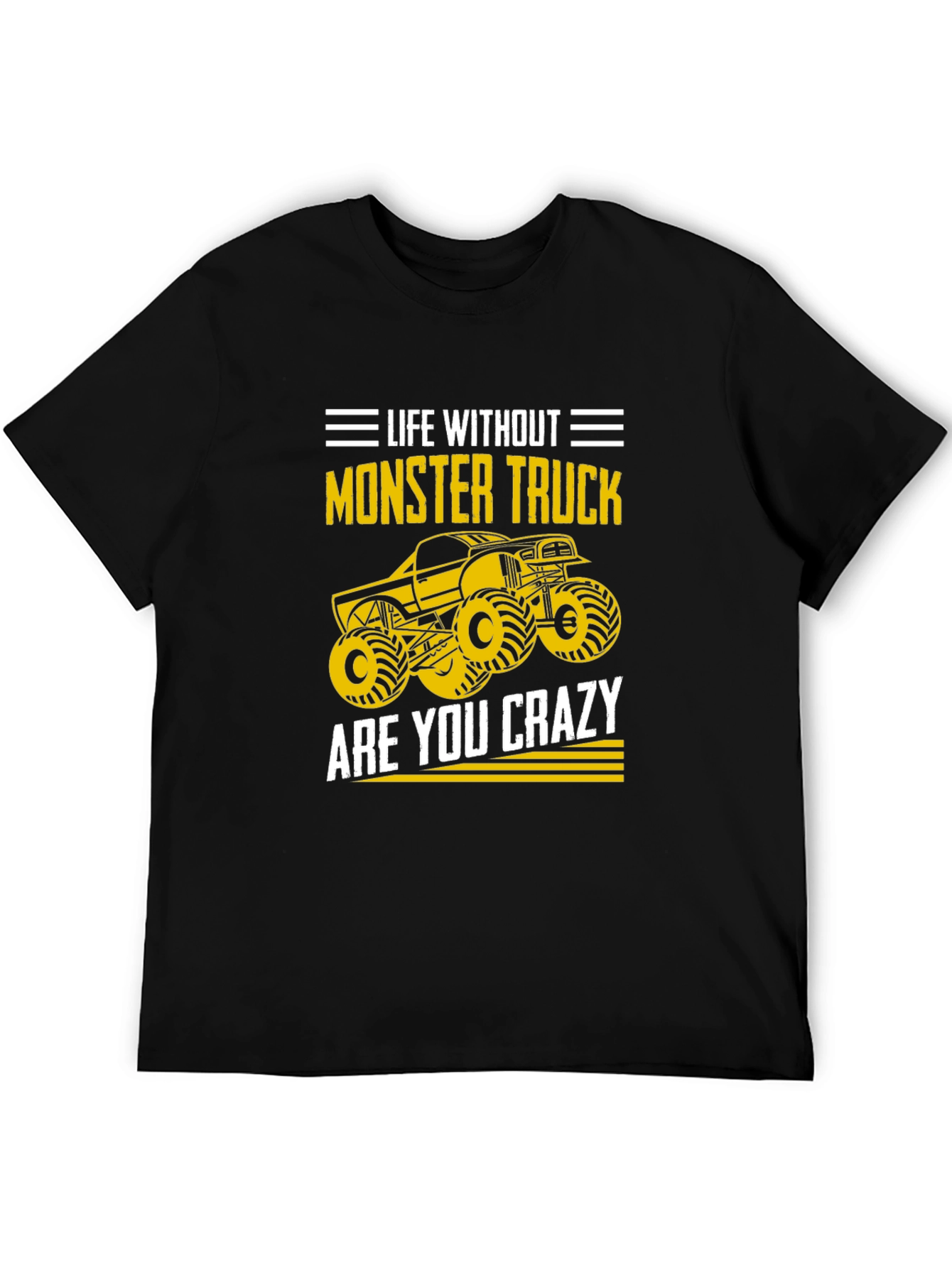 Black Monster Truck T-Shirt - Life Without, Are You Crazy? view 5
