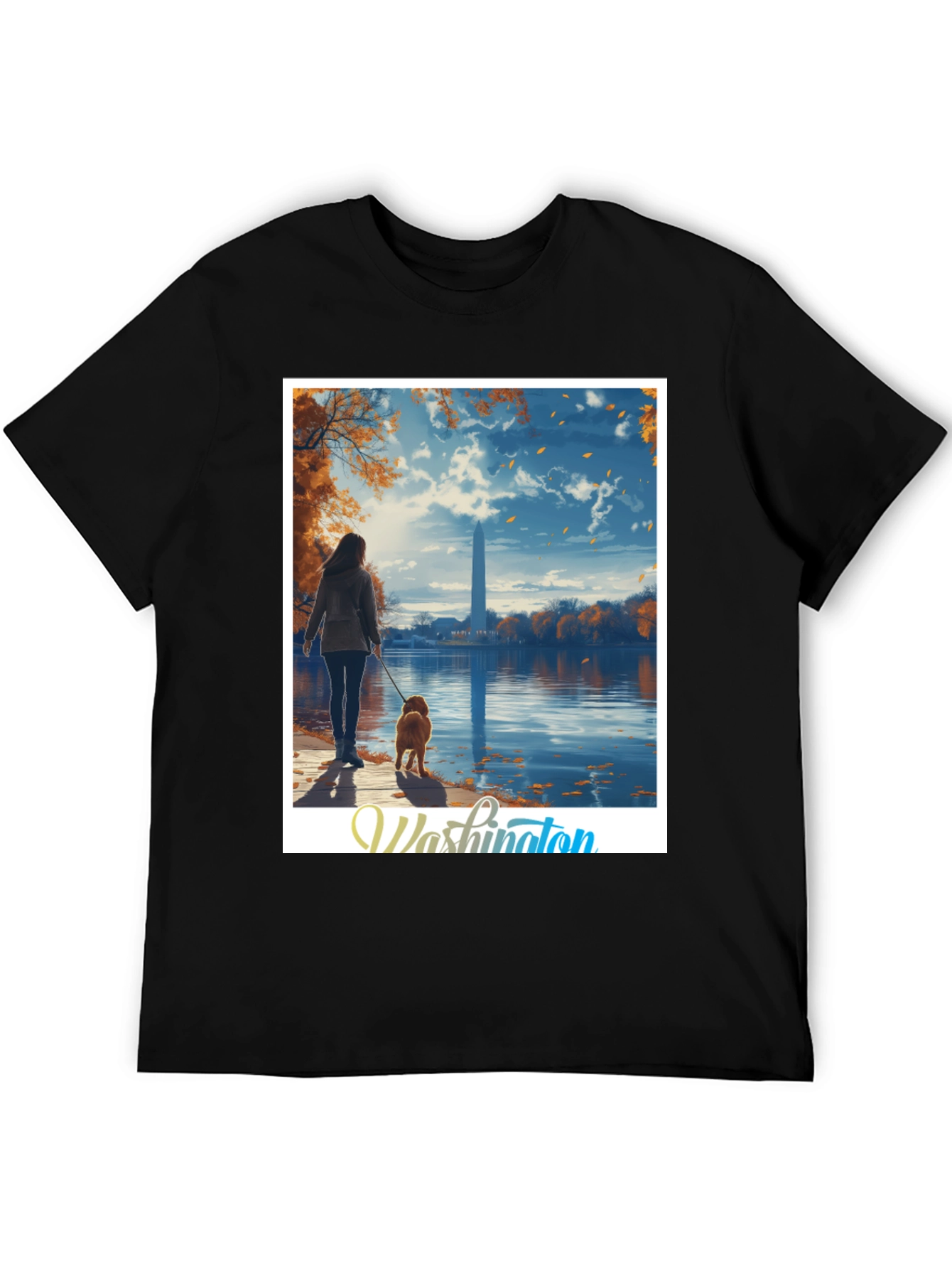 Black Washington Monument Graphic Tee view 5