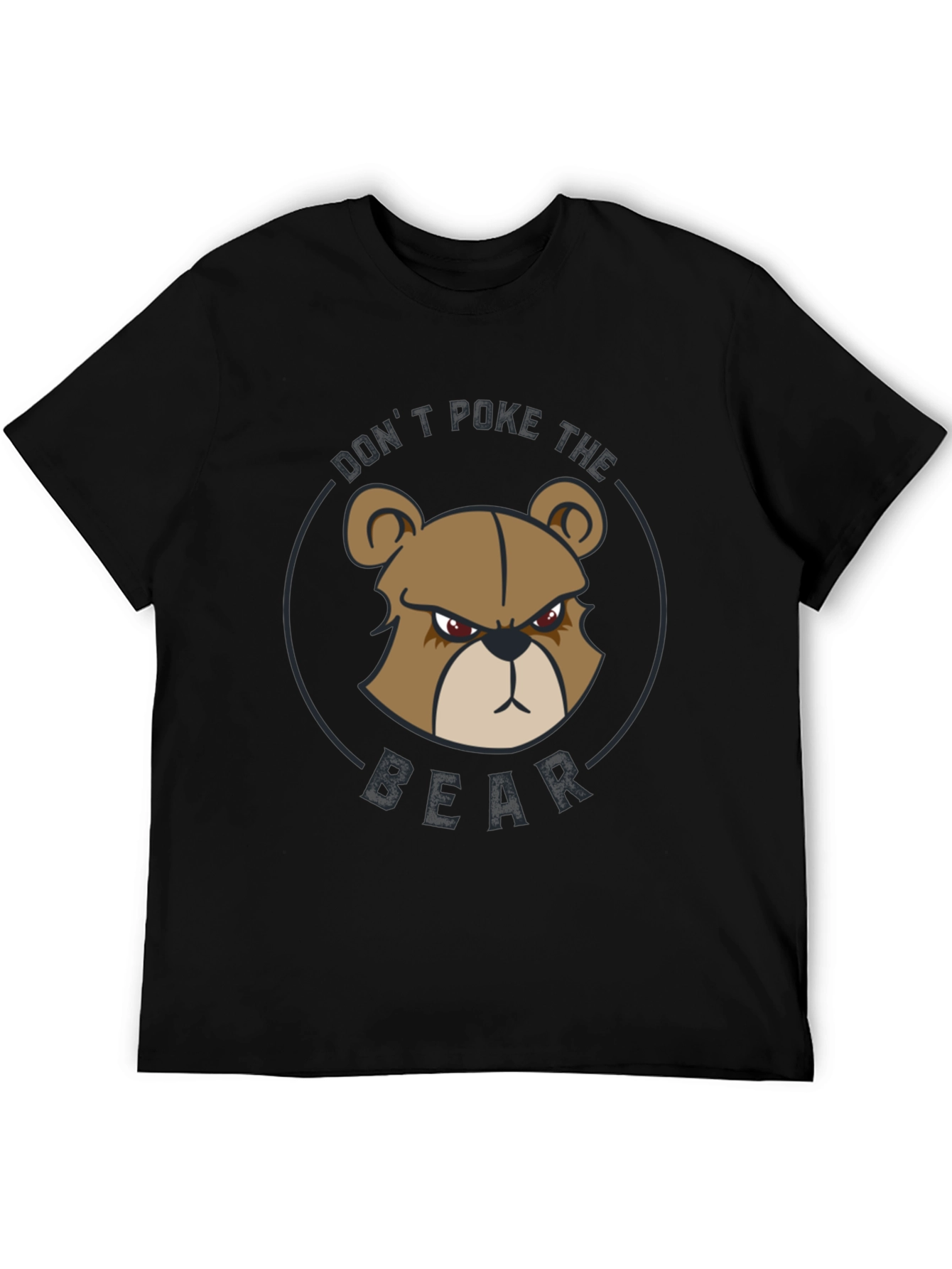 Black Don't Poke The Bear Graphic T-Shirt - Black view 5
