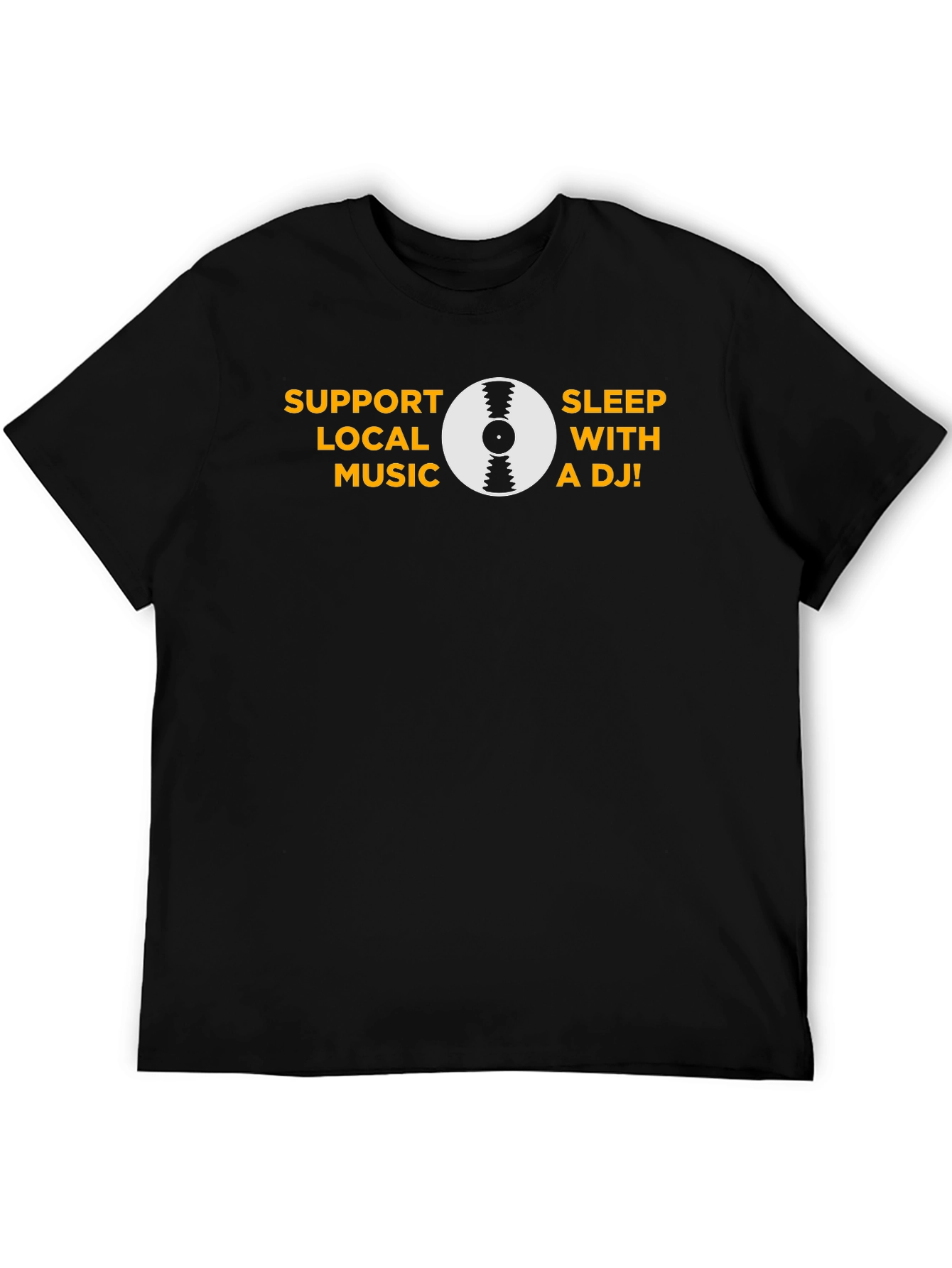 Black Support Local Music - Black Graphic T-Shirt view 5