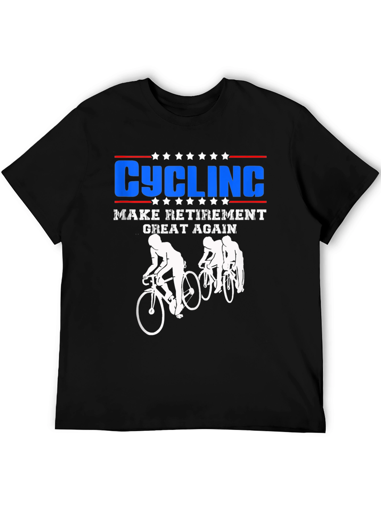 Black Cycling Make Retirement Great Again T-Shirt view 5