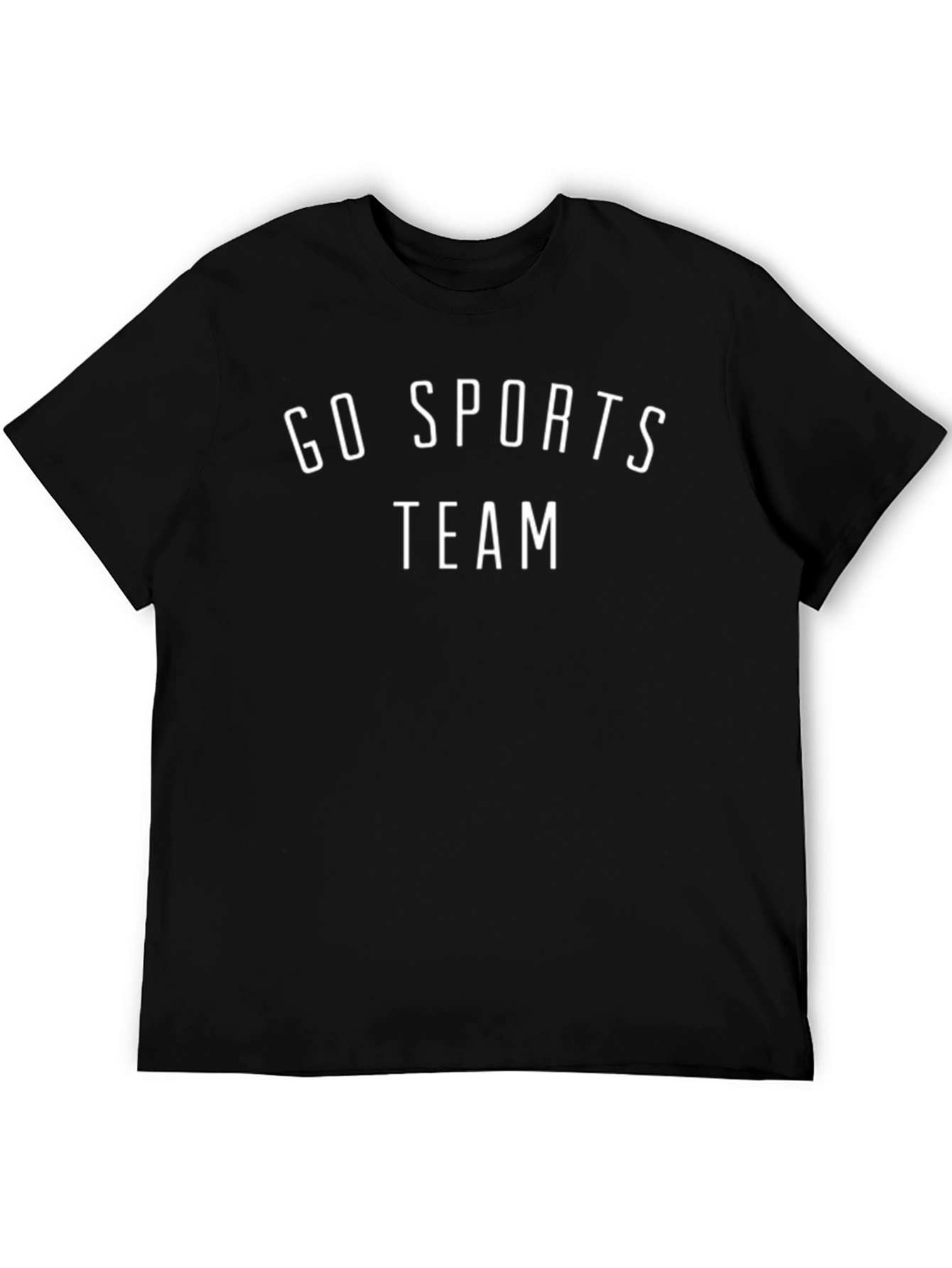Black Go Sports Team Black Cotton T-Shirt view 5