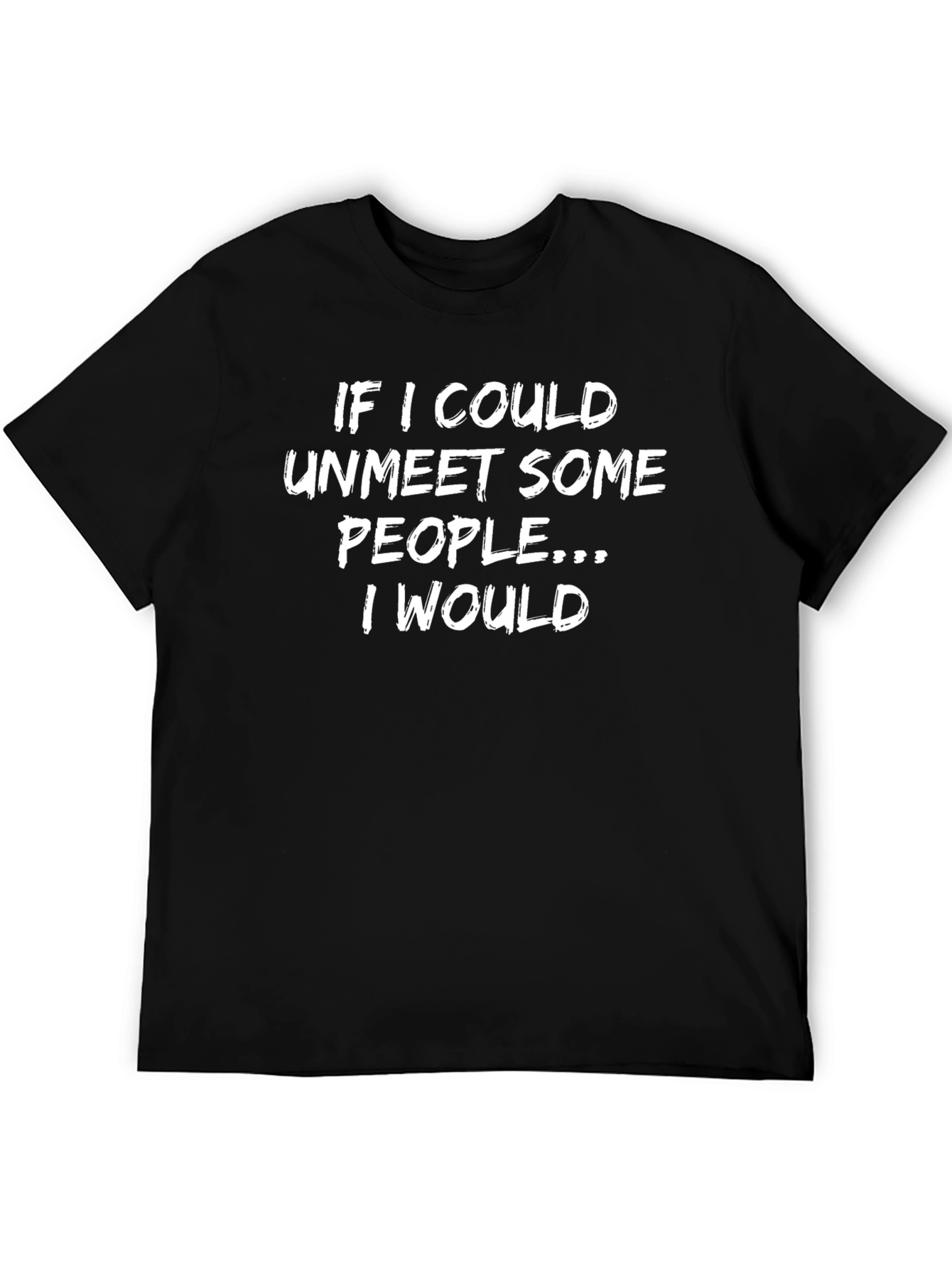 Black Unmeet Some People Graphic Tee view 5