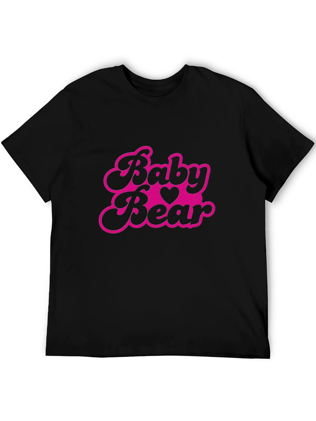 Black Baby Bear Black Graphic Tee view 5