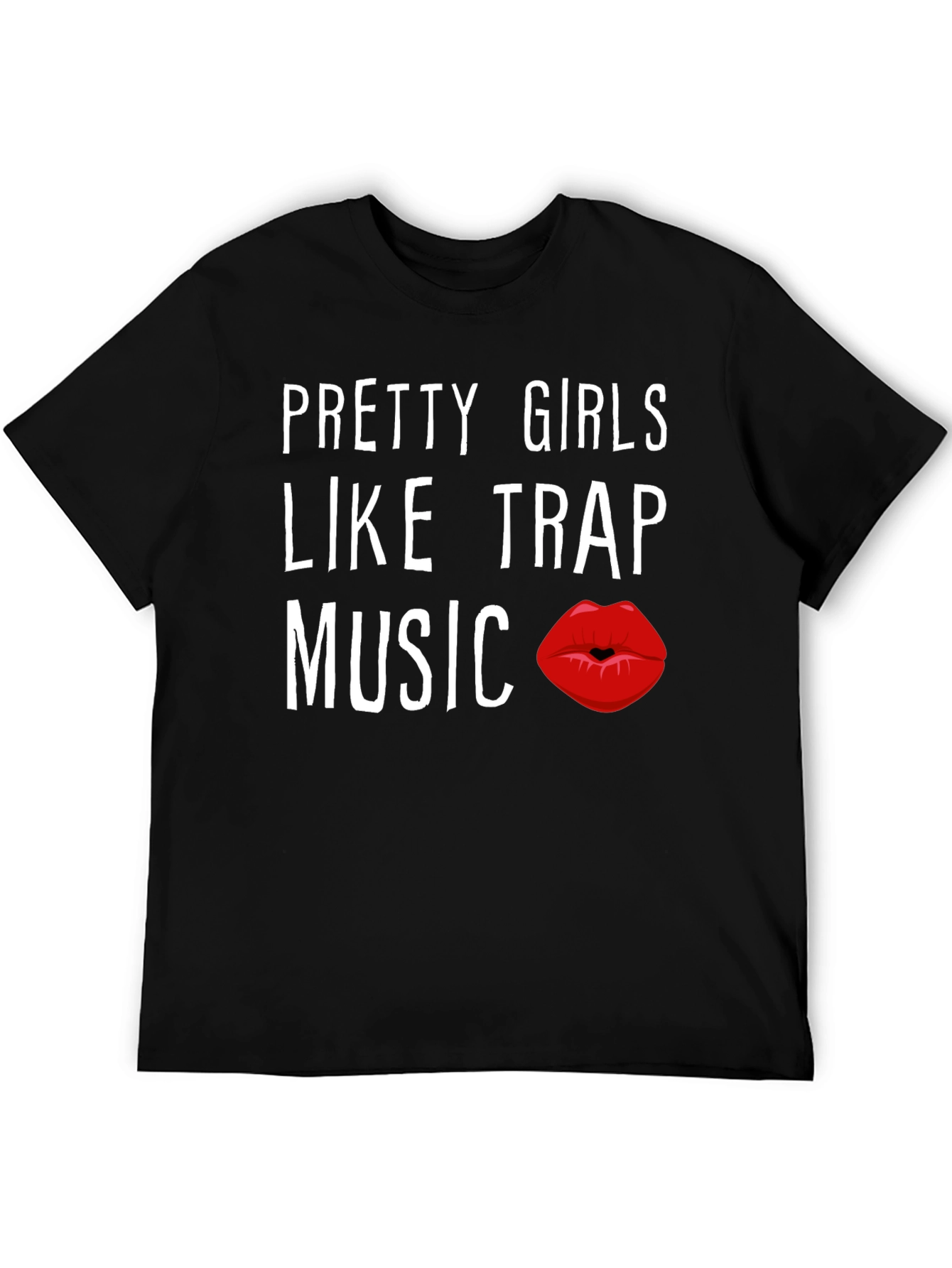 Black Pretty Girls Like Trap Music Graphic Tee view 5