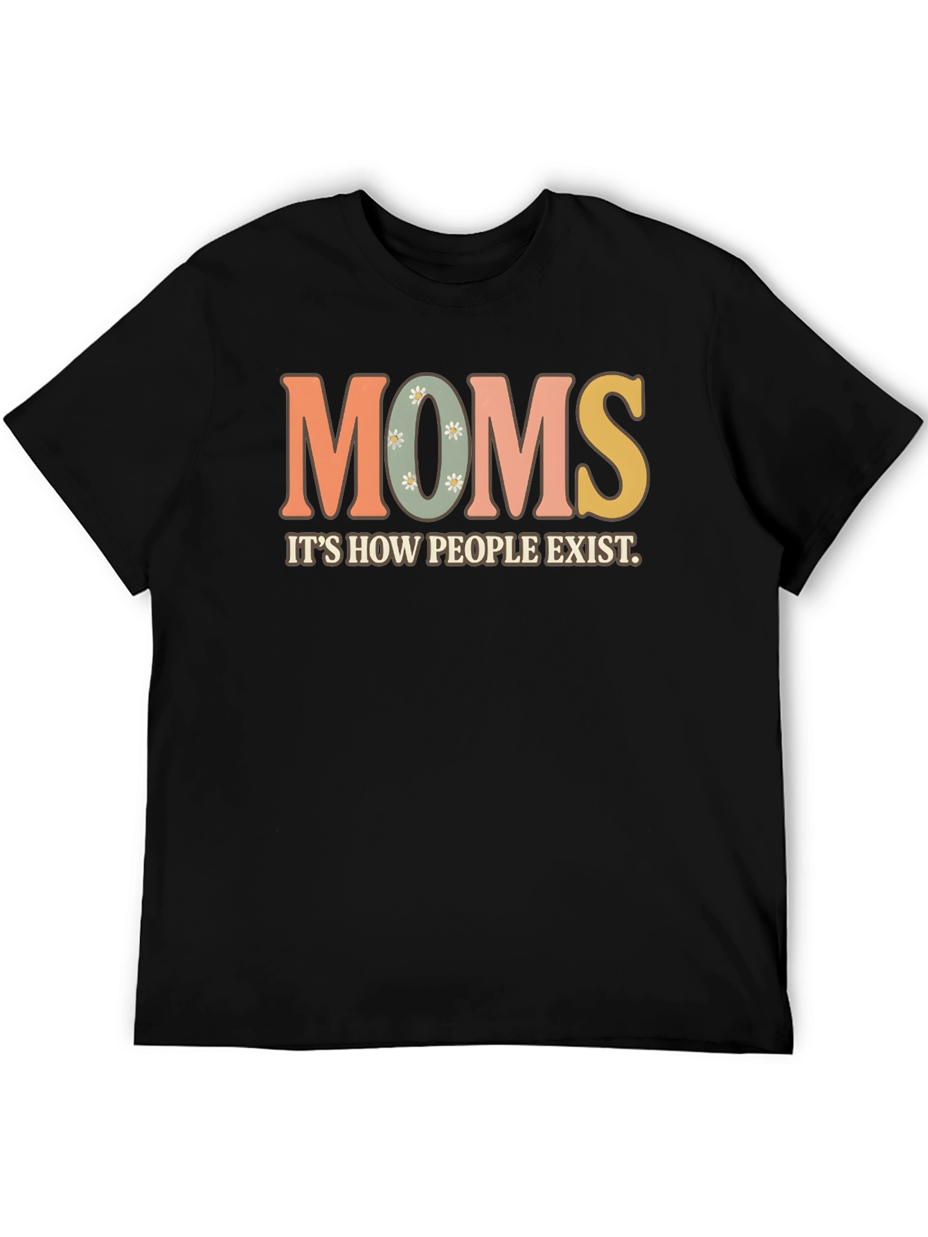 Black Moms Exist T-Shirt - Retro Style Graphic Tee view 5