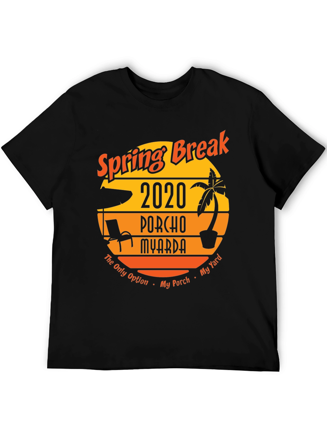 Black Spring Break 2020 Porcho Myarda T-Shirt view 5