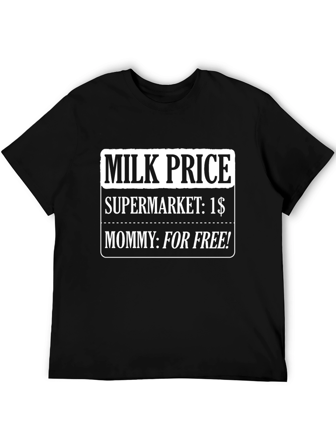 Black Milk Price Funny T-Shirt view 5