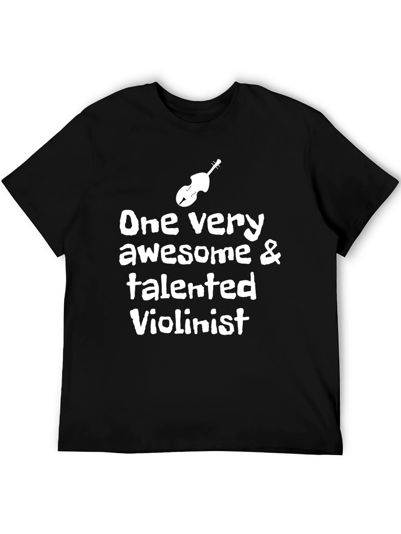 Black Awesome Violinist Tee - Musician's Apparel view 5