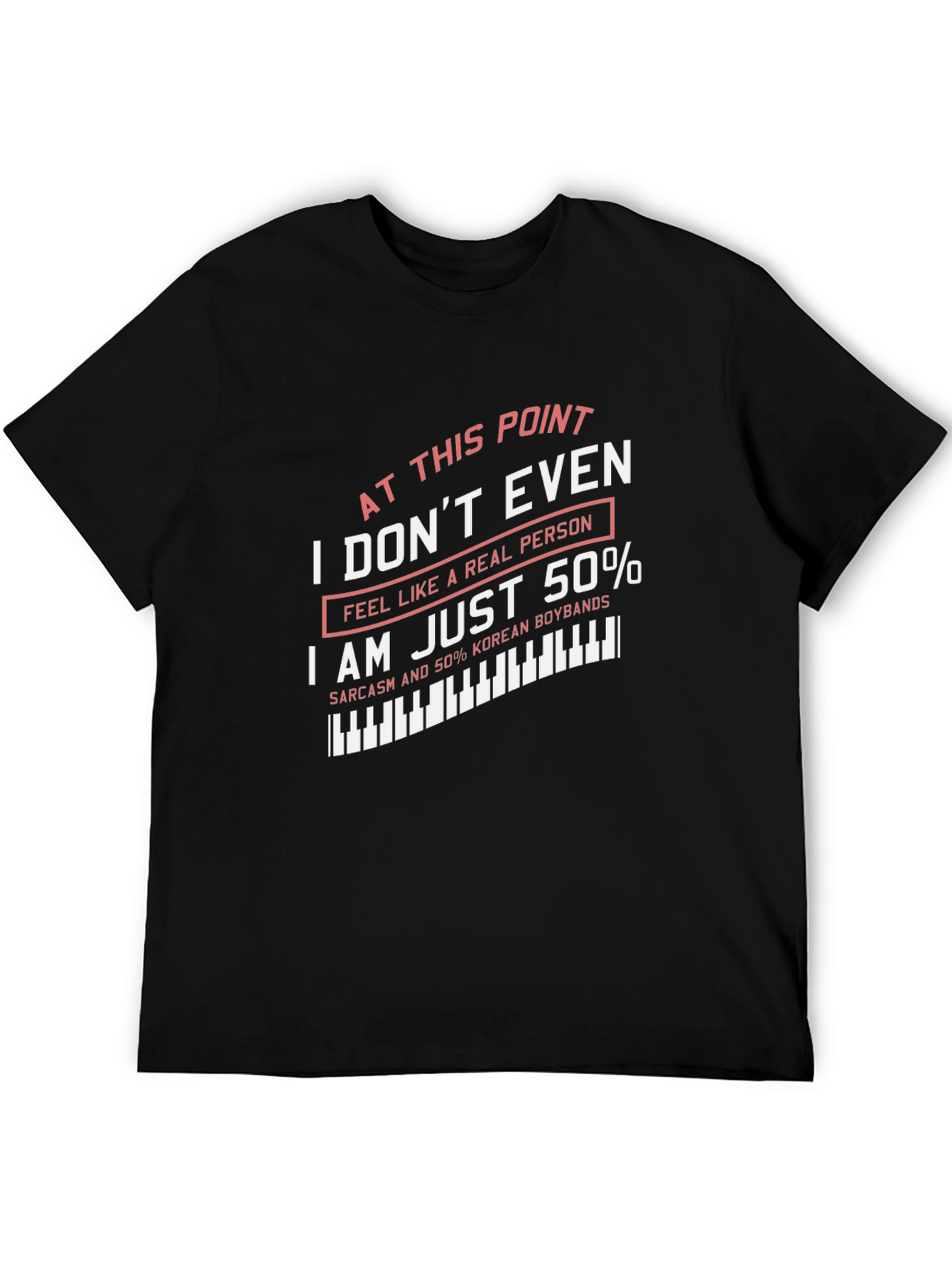Black Humorous "I Don't Even" Graphic T-Shirt view 5
