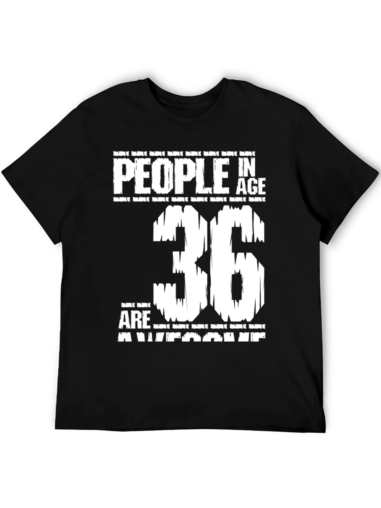 Black Awesome 36 Year Old Birthday T-Shirt view 5