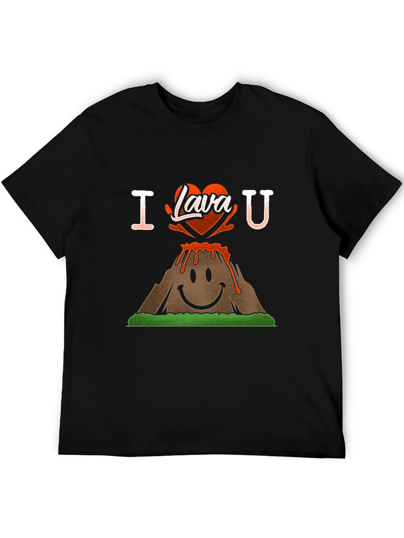 I Lava You T-Shirt - Volcano Heart Graphic Tee - 5