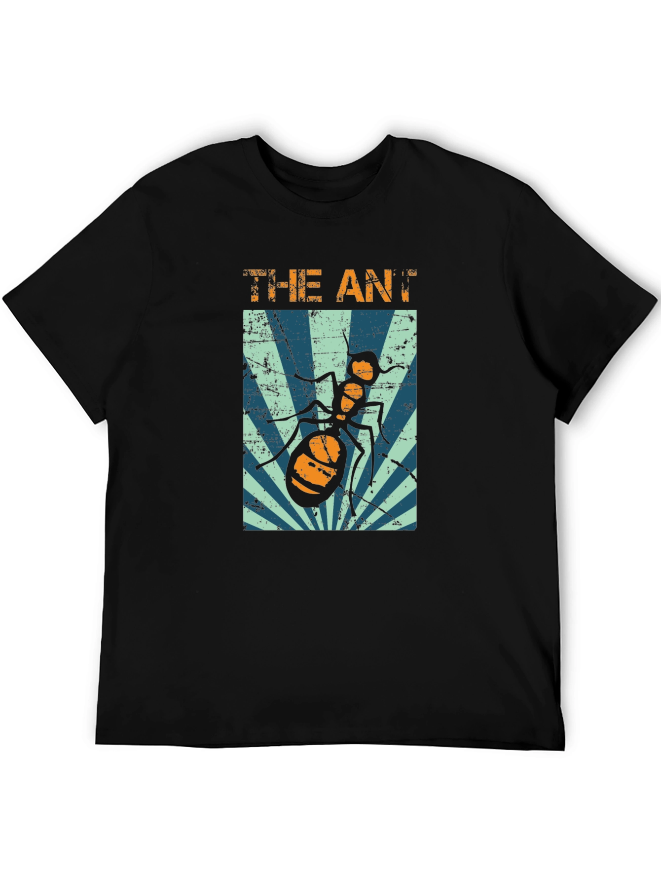 Black The Ant Graphic T-Shirt - Unique Design view 5