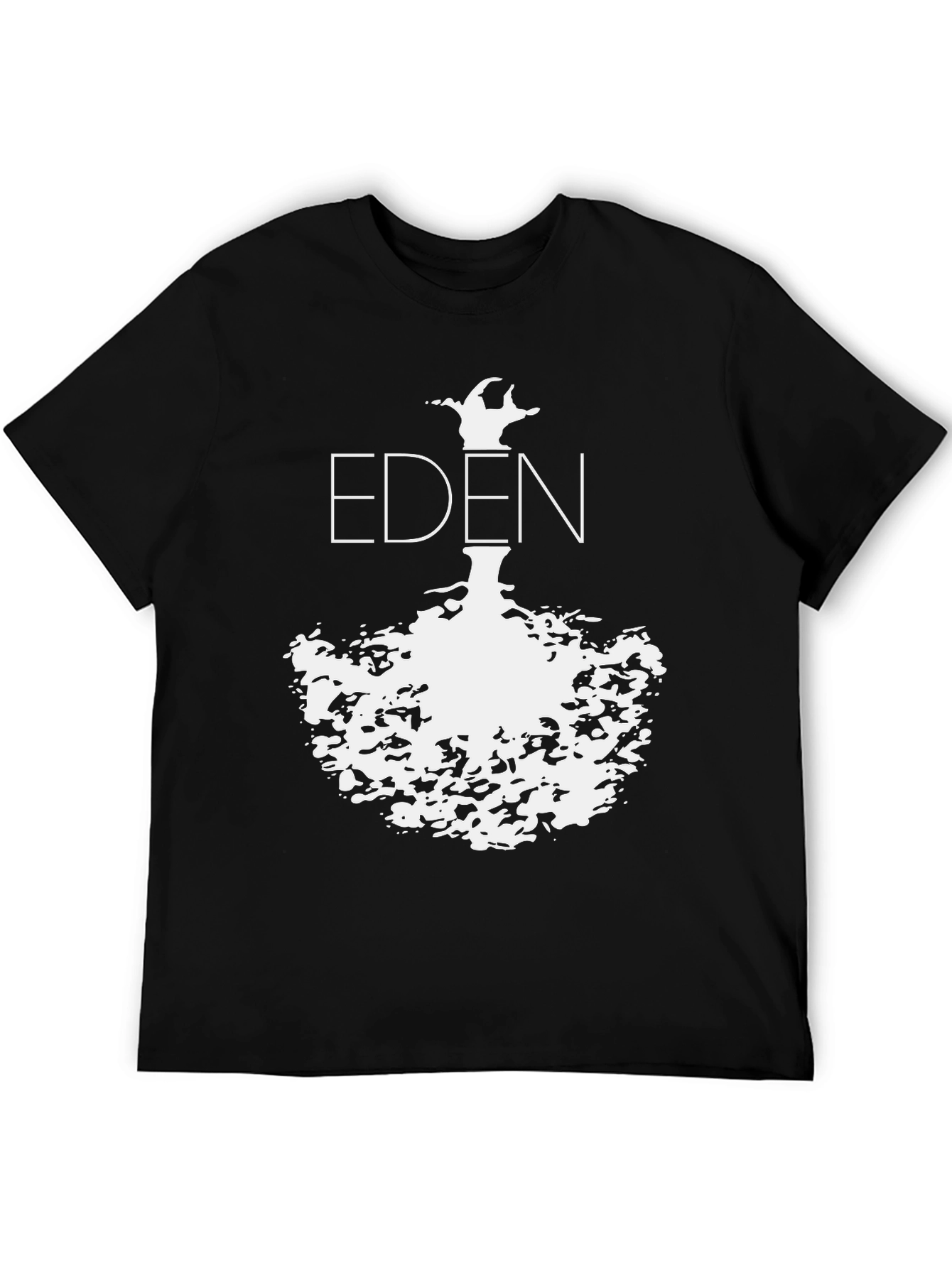 Black Eden Graphic Black T-Shirt | Minimalist Design view 5