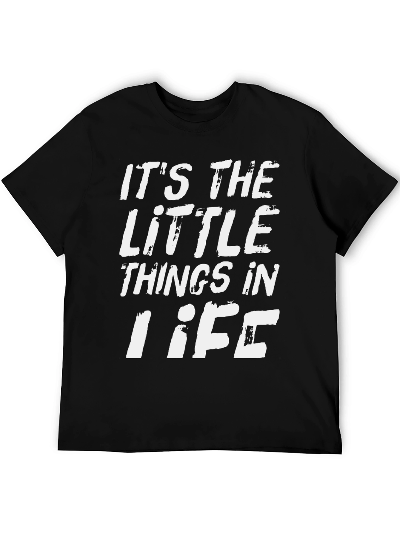 Black Little Things in Life Graphic T-Shirt view 5