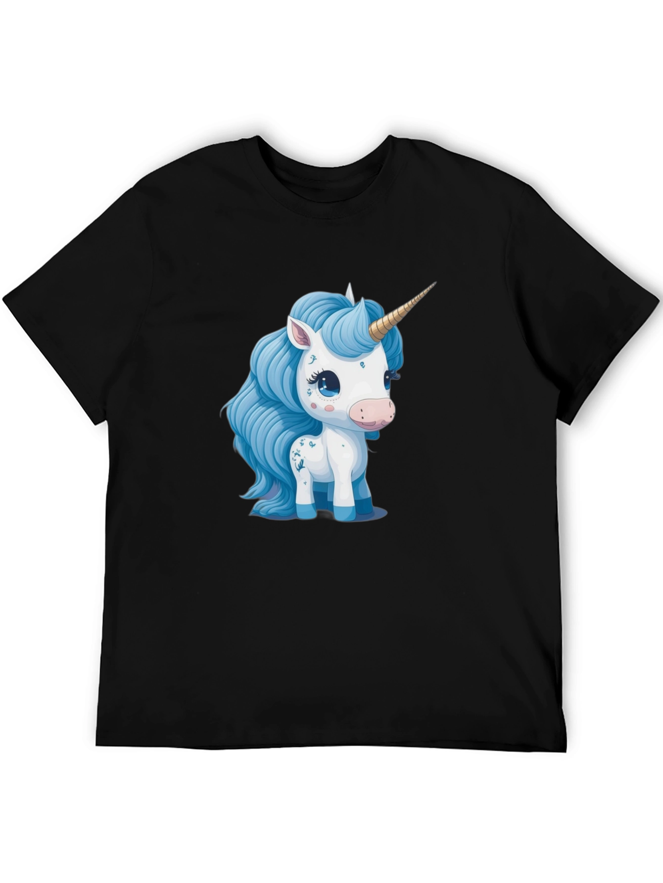Black Unicorn Graphic T-Shirt - Stylish Black Tee view 5