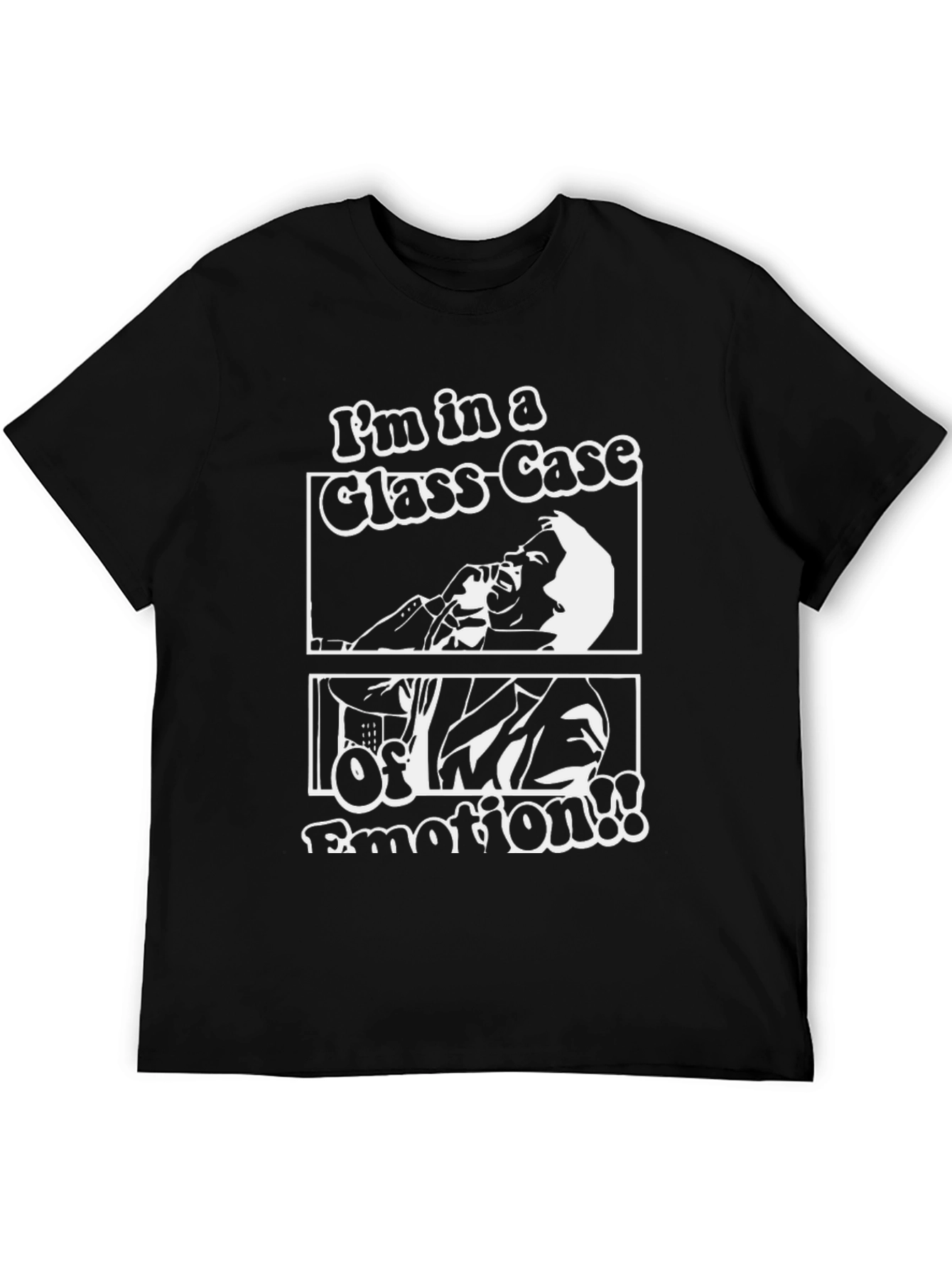 Black I'm in a Glass-Case of Emotion T-Shirt view 5