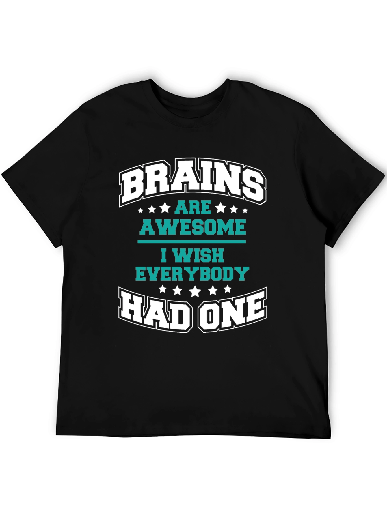 Black Brains Are Awesome Graphic T-Shirt view 5