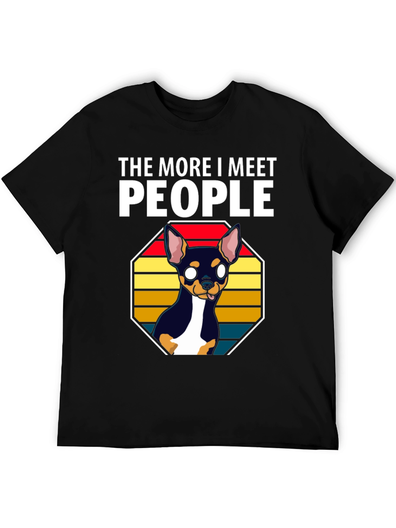 Black Dog Lover Tee - More I Meet People view 5