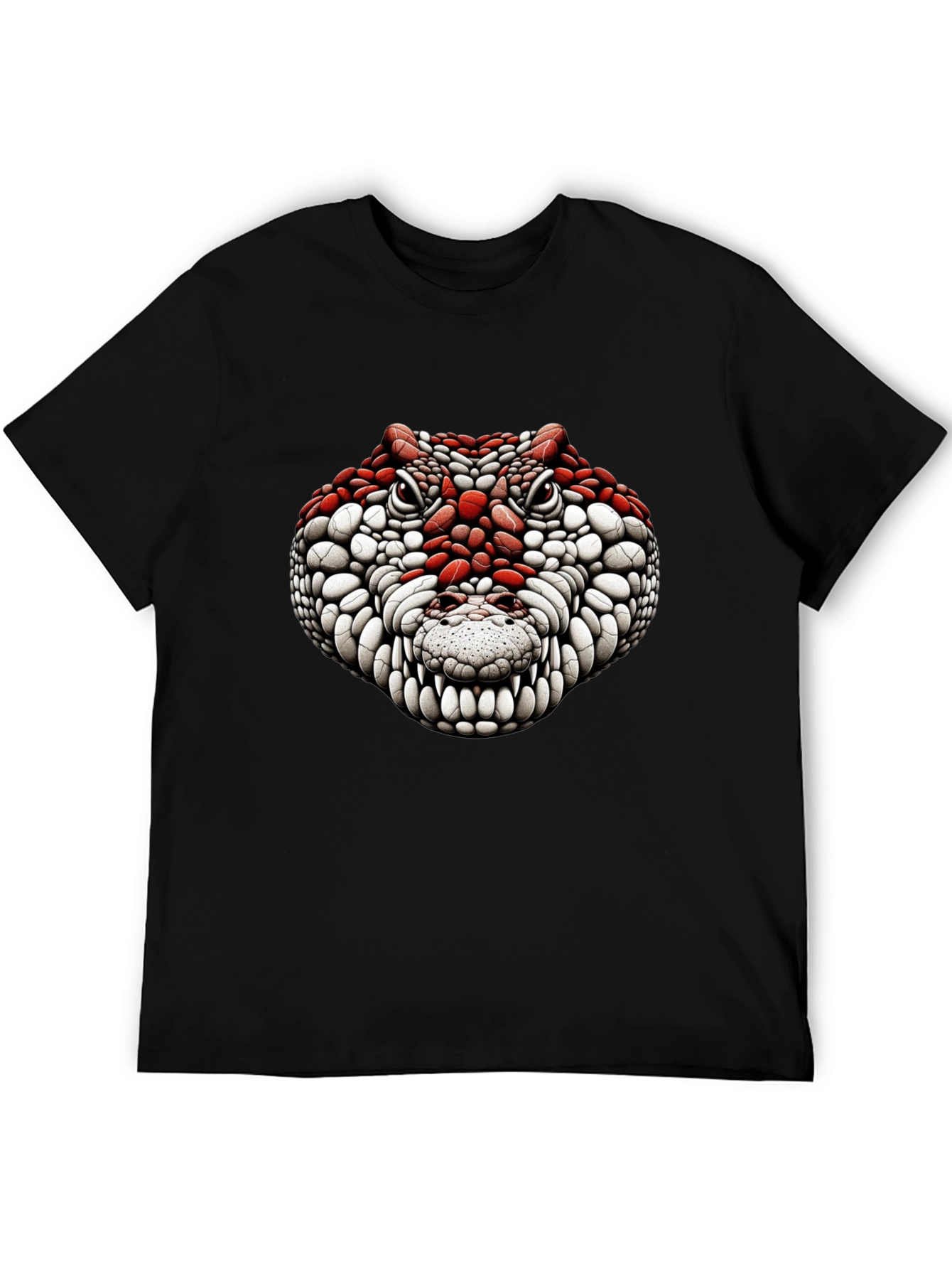 Black Crocodile Graphic Tee - Bold Reptile Design view 5