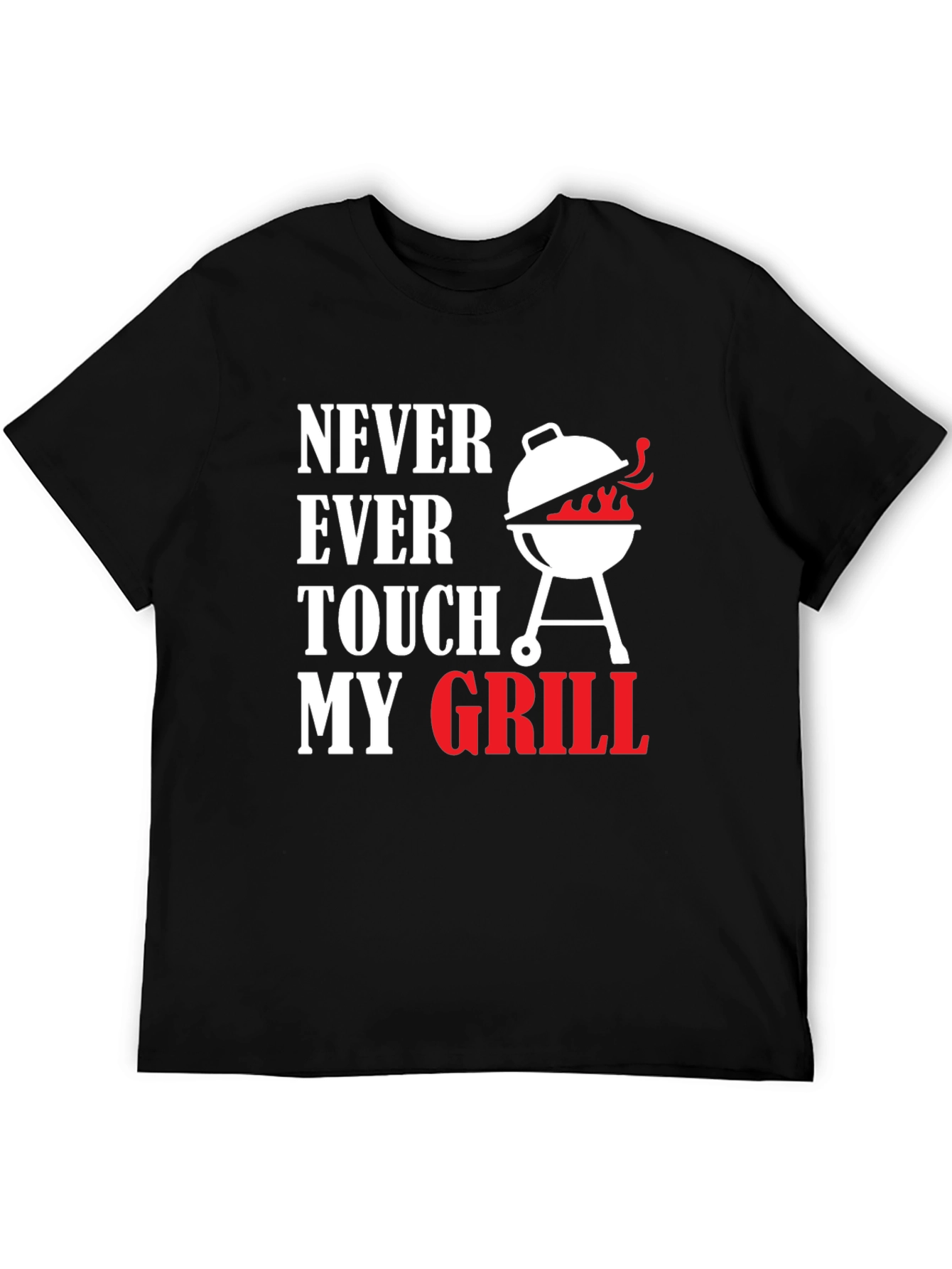 Black Never Ever Touch My Grill T-Shirt view 5