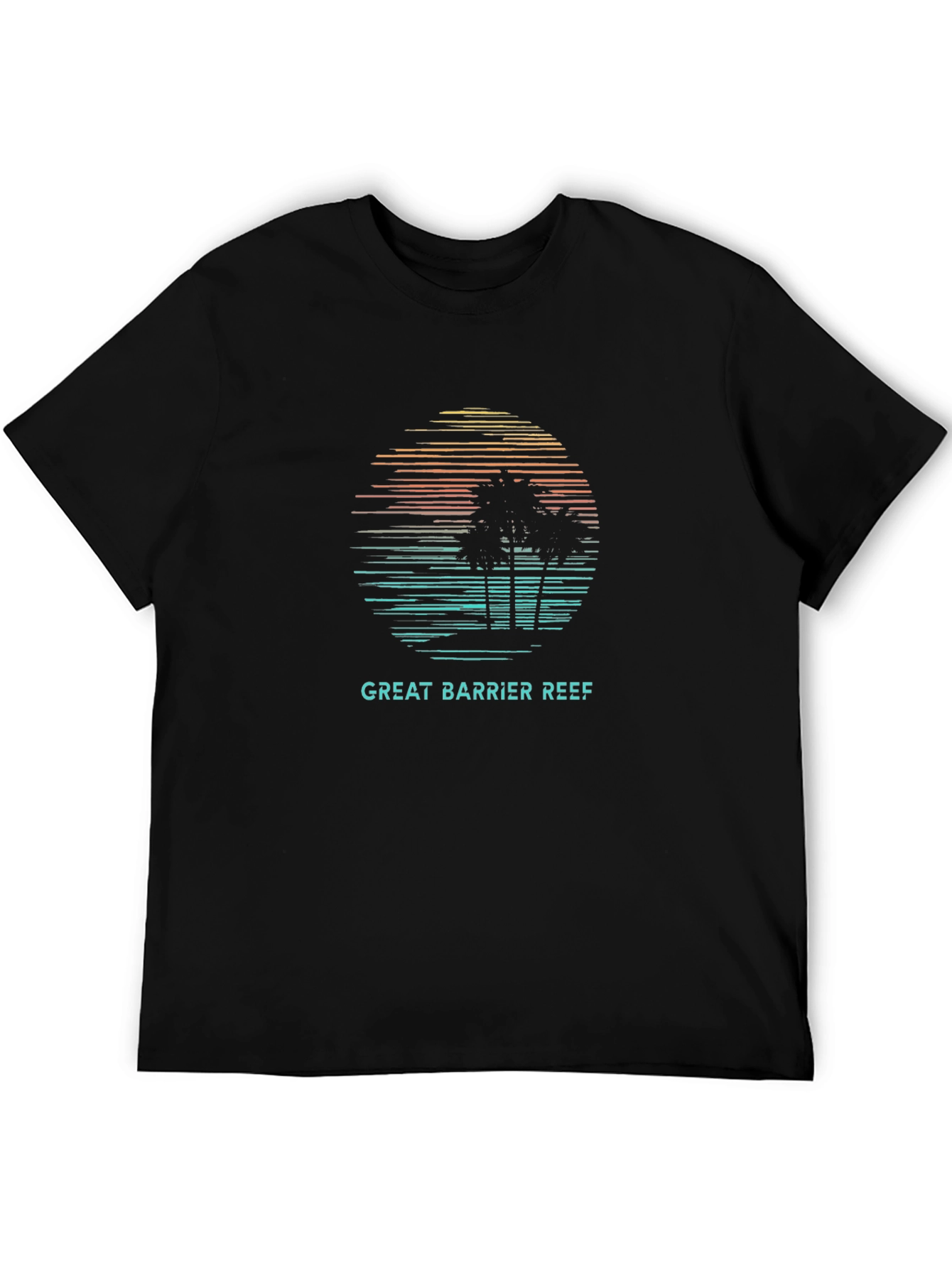 Black Great Barrier Reef Graphic T-Shirt - Black view 5