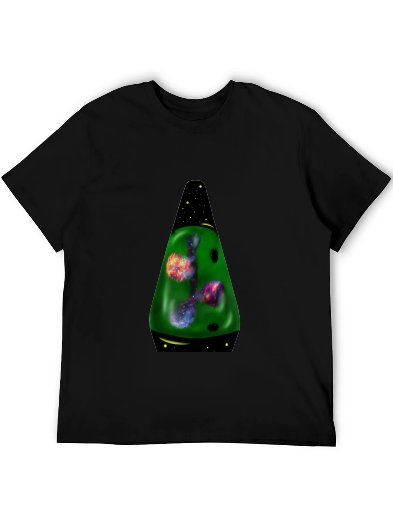 Black Galaxy Lava Lamp Graphic T-Shirt view 5