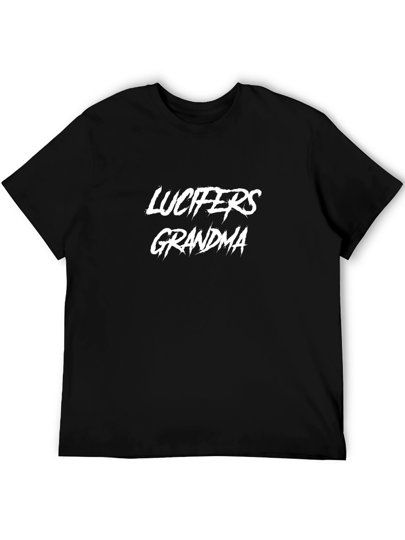 Black Lucifer's Grandma T-Shirt - Bold Graphic Tee view 5