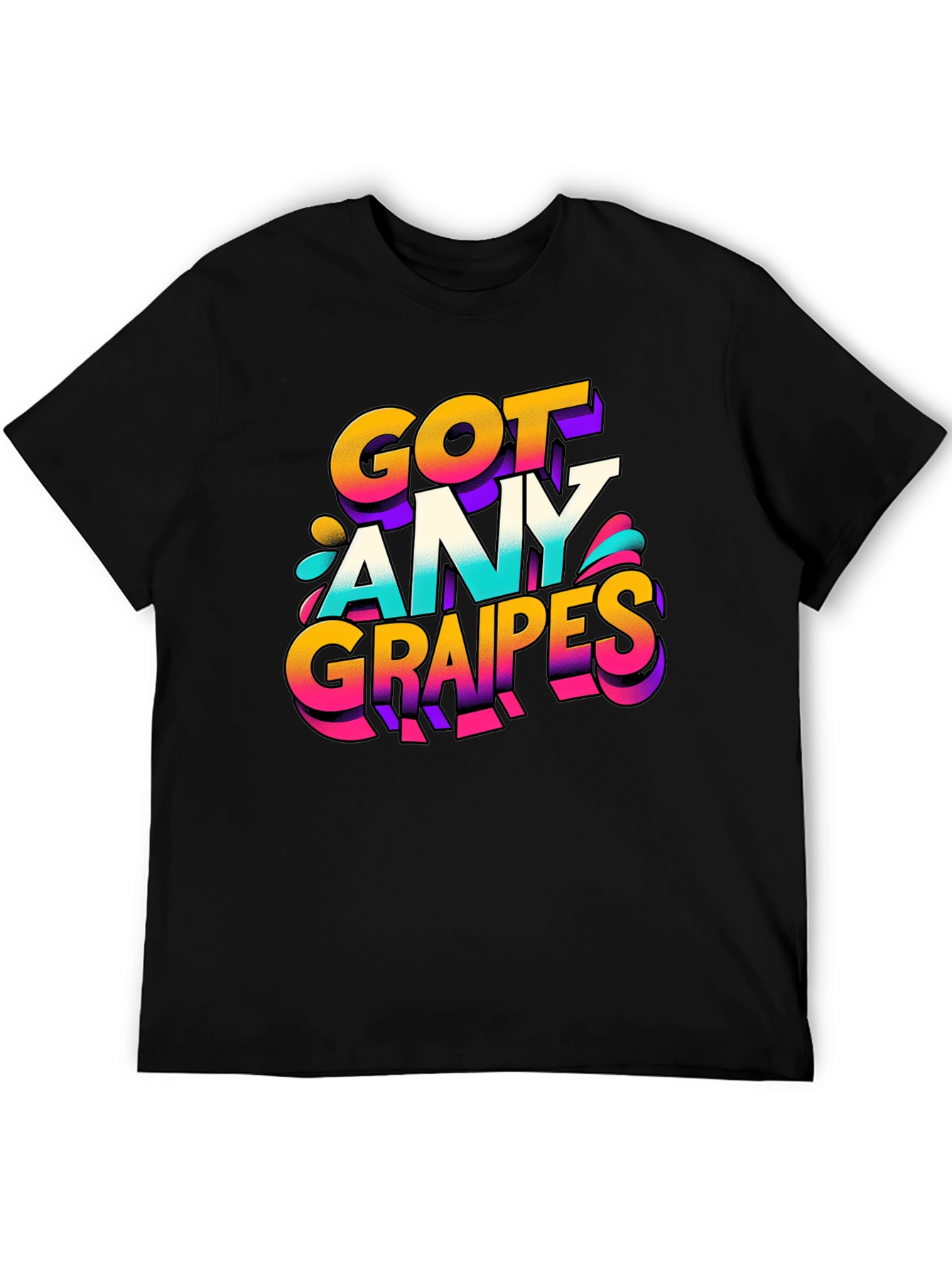 Black Got Any Grapes Graphic T-Shirt view 5
