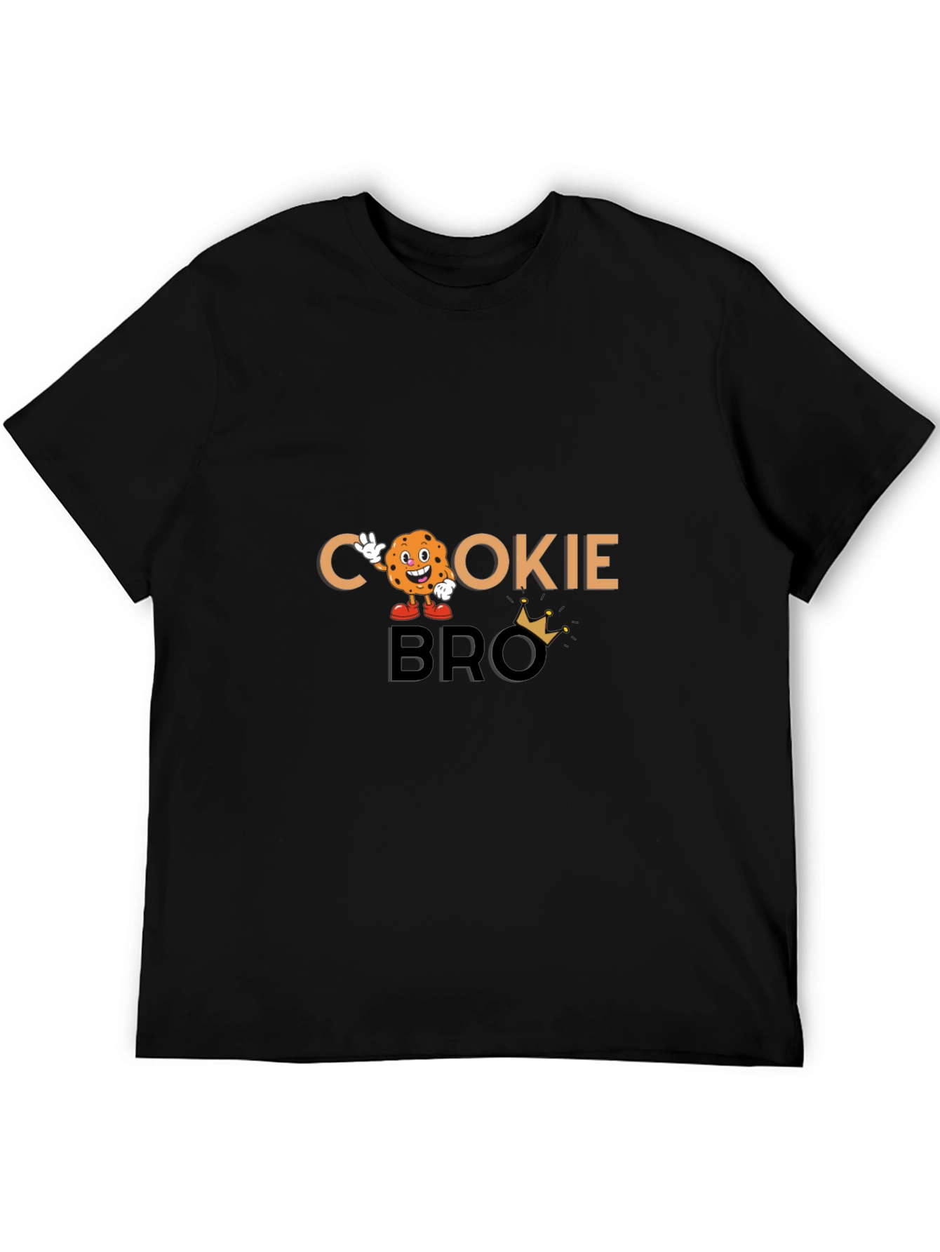 Black Cookie Bro Black Graphic T-Shirt view 5