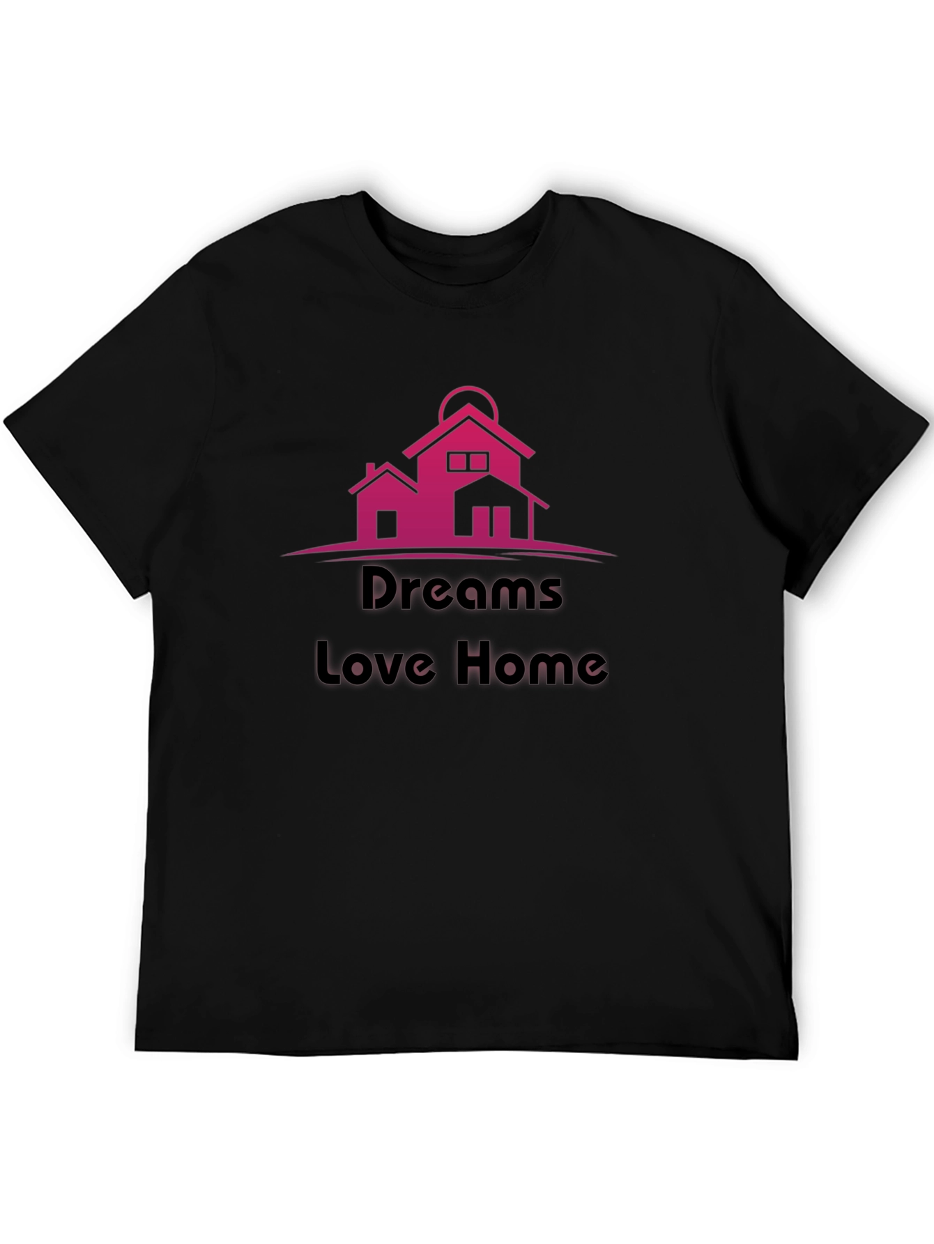 Black Dreams Love Home T-Shirt view 5