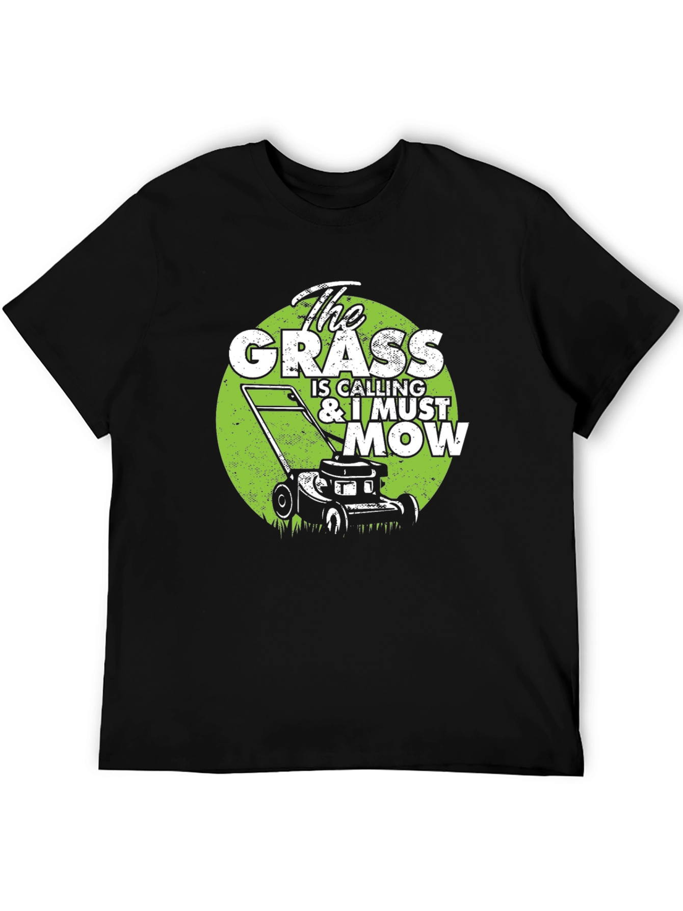 Black The Grass is Calling T-Shirt view 5