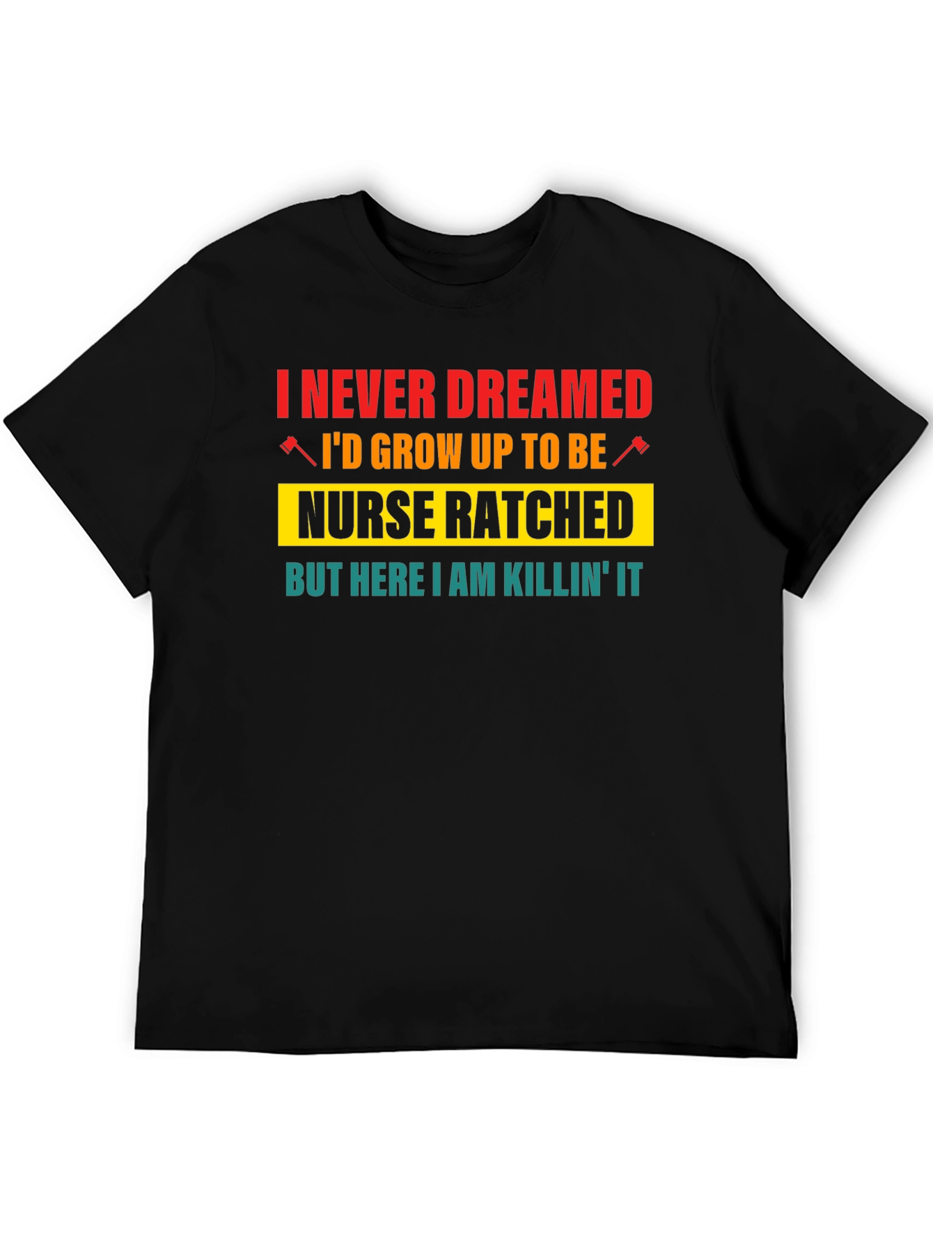Black Nurse Ratched Graphic T-Shirt - Killing It! view 5