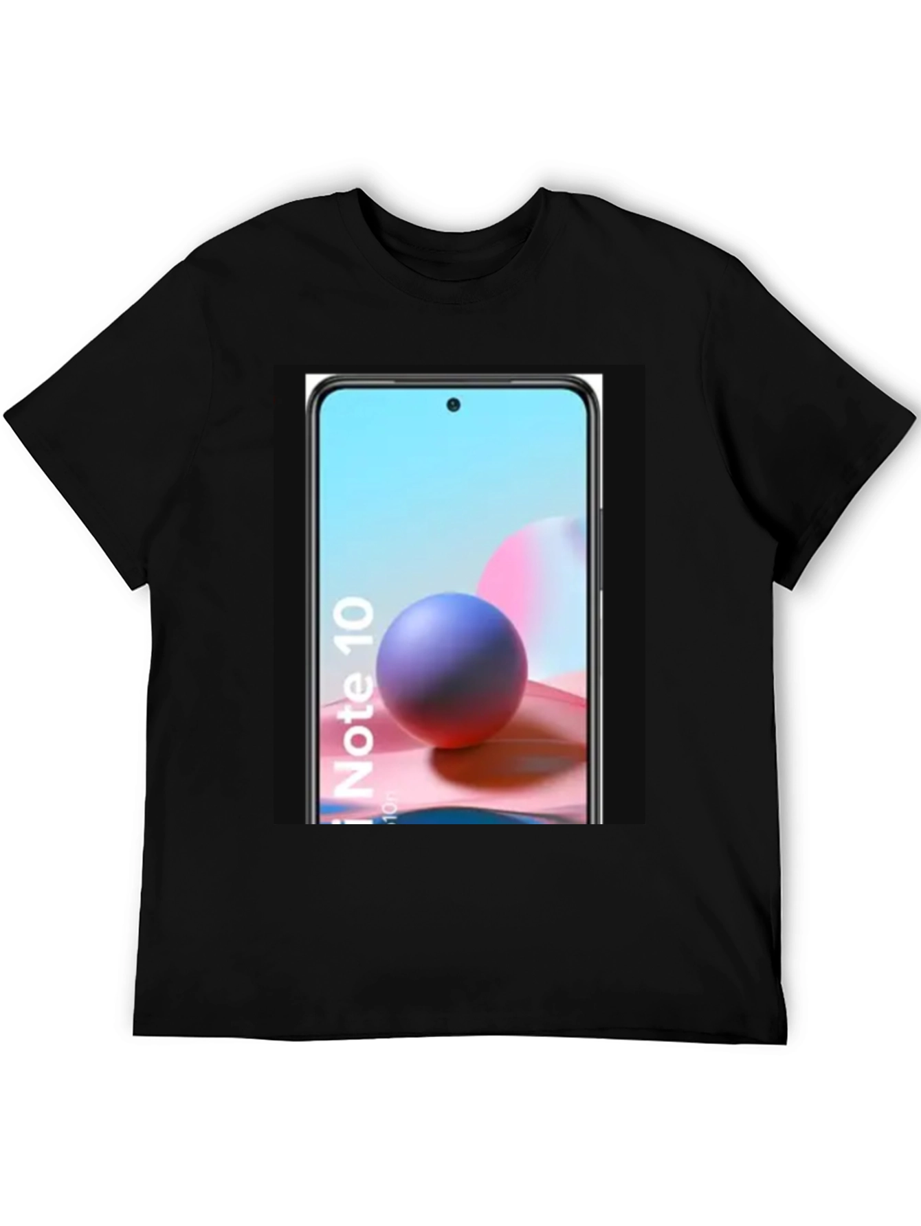 Black Cool Phone Graphic Tee - Black Casual Shirt view 5