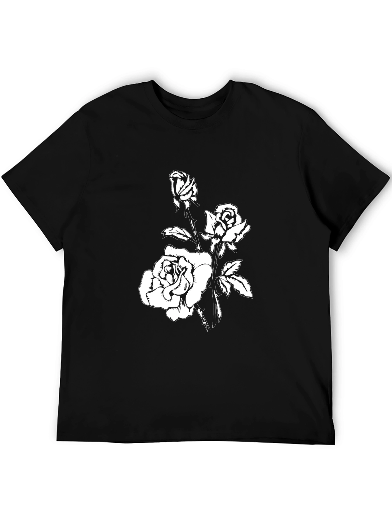 Black Black Rose Graphic T-Shirt view 5