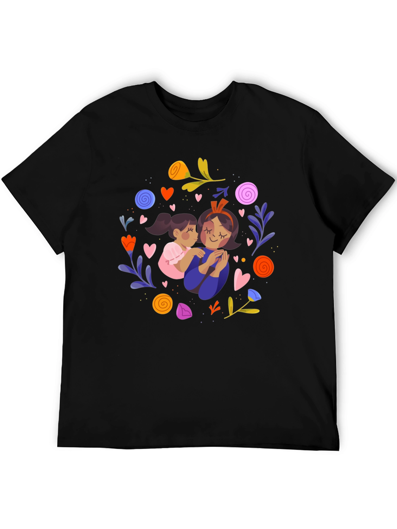 Black Mother's Love Graphic T-Shirt - Black view 5