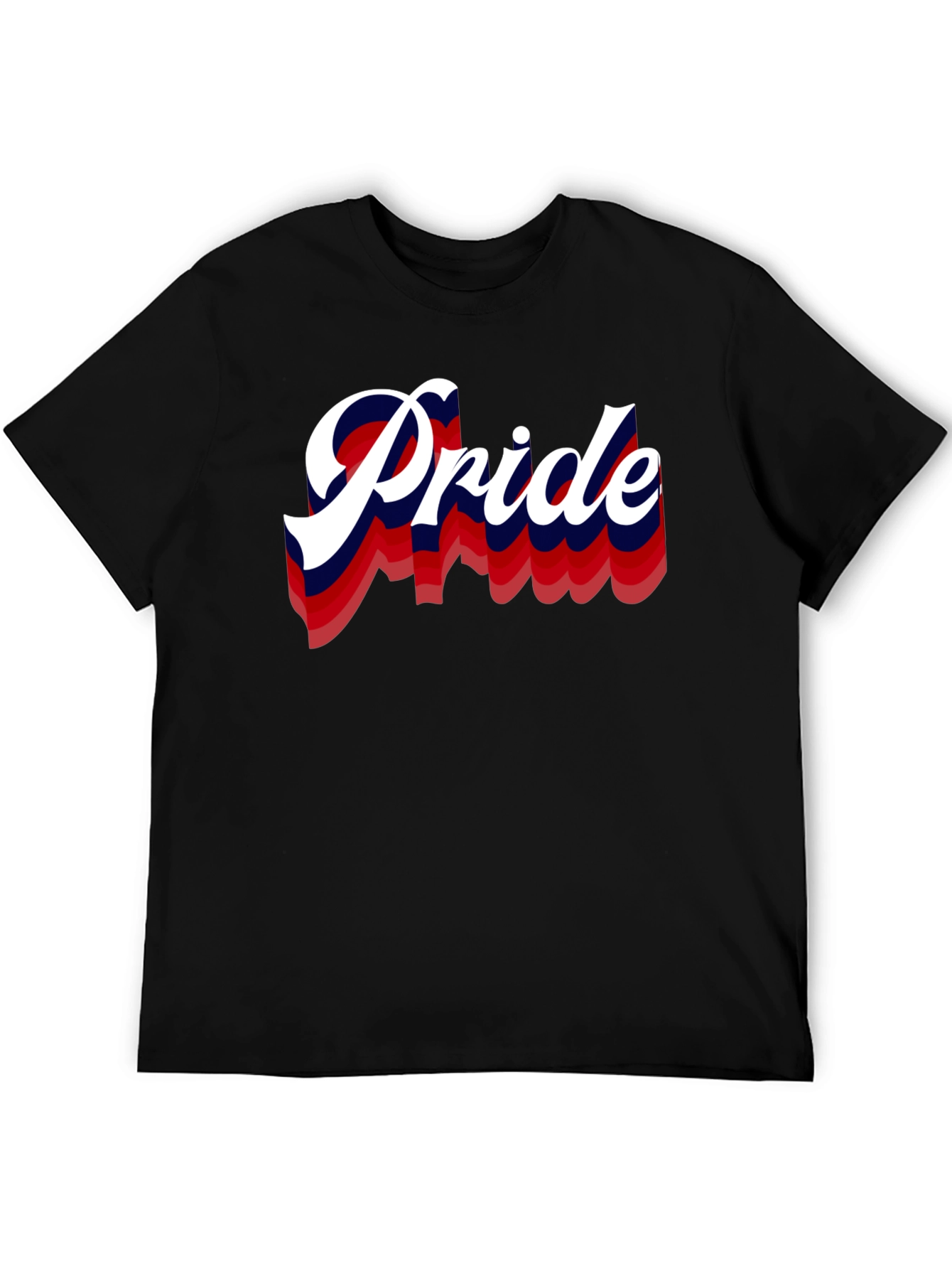 Black Pride Graphic Print Black T-Shirt view 5