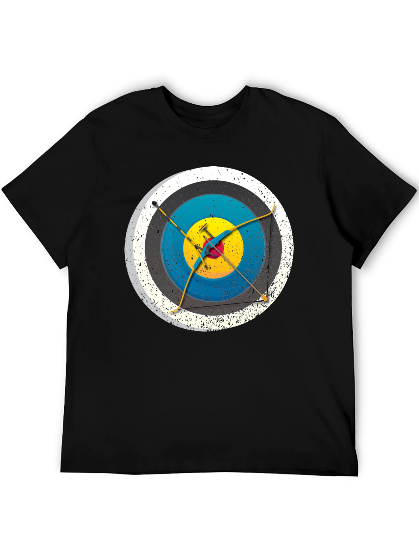 Black Archery Target Graphic T-Shirt view 5