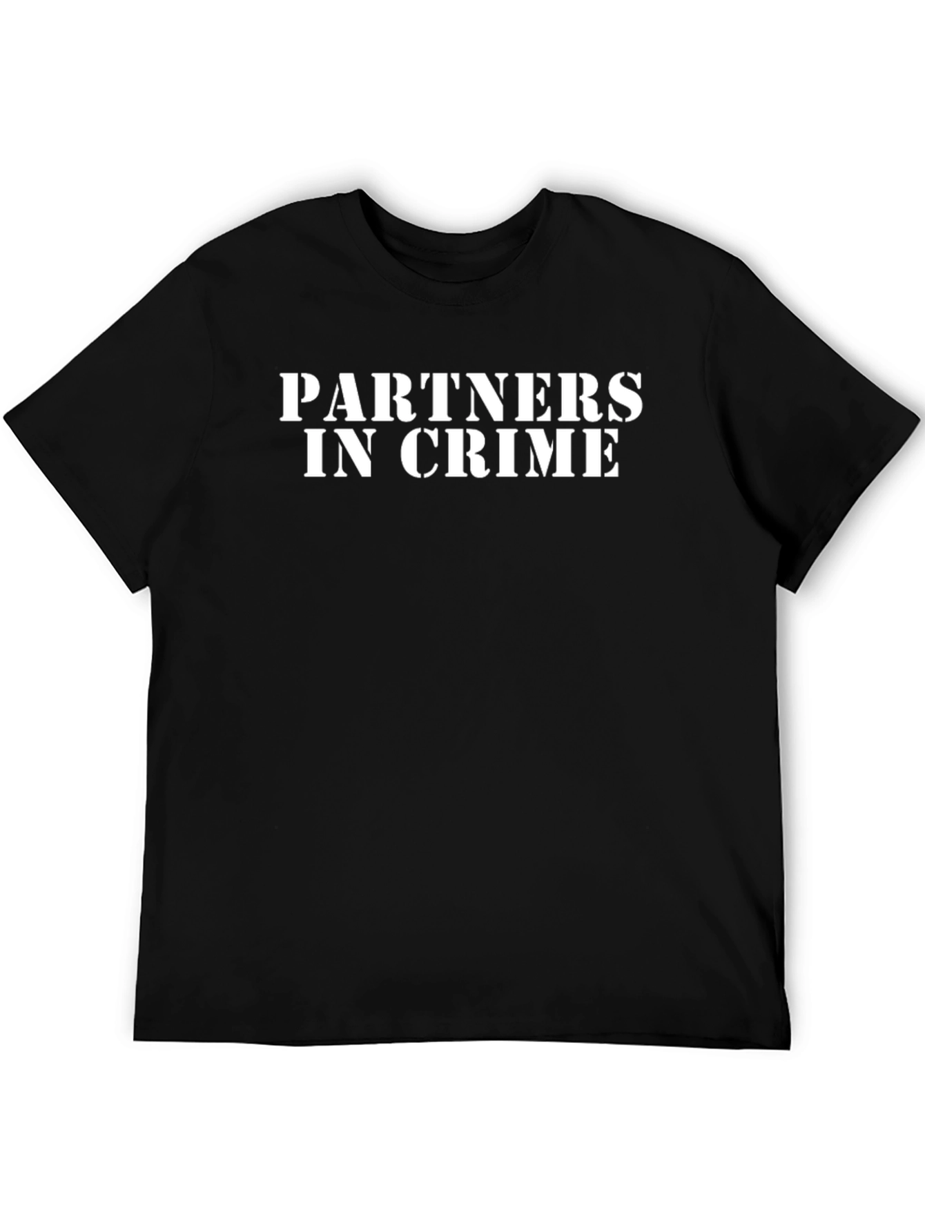 Black Partners in Crime Crew Neck T-Shirt view 5