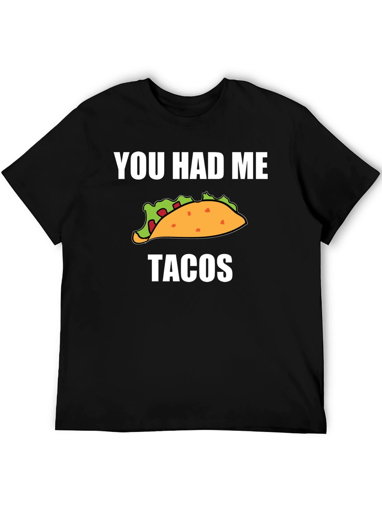 Black You Had Me At Tacos Graphic Tee - Black view 5