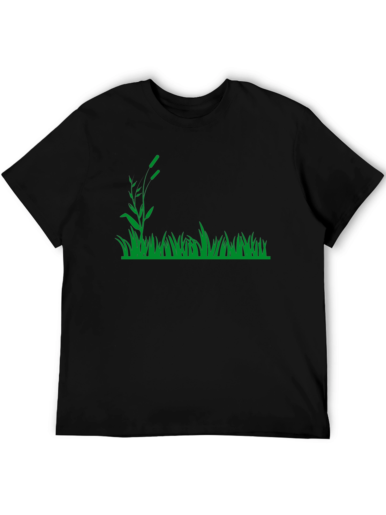 Black Grass Graphic T-Shirt - Black view 5