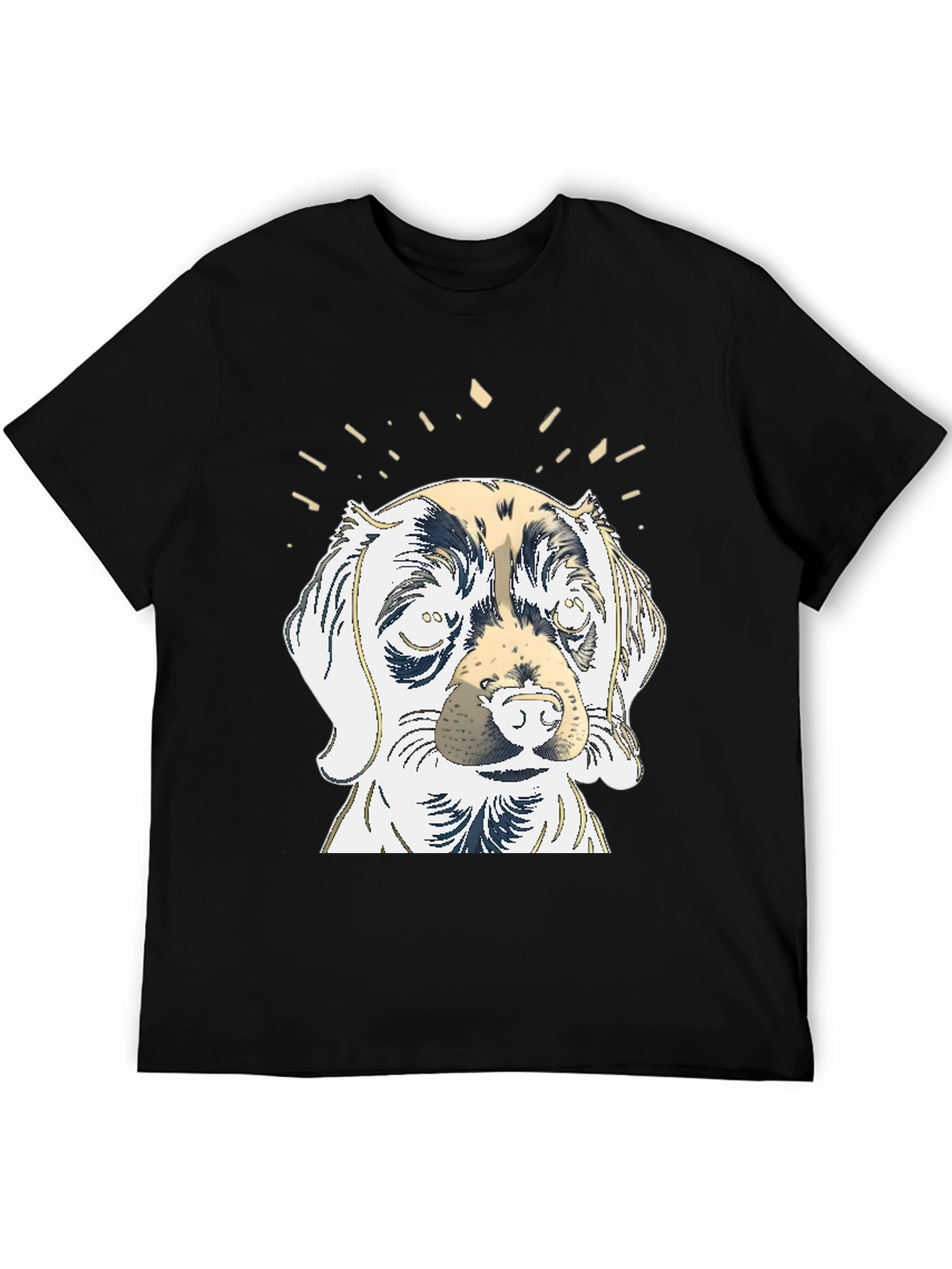Black Dog Graphic Tee - Men's Black T-Shirt view 5