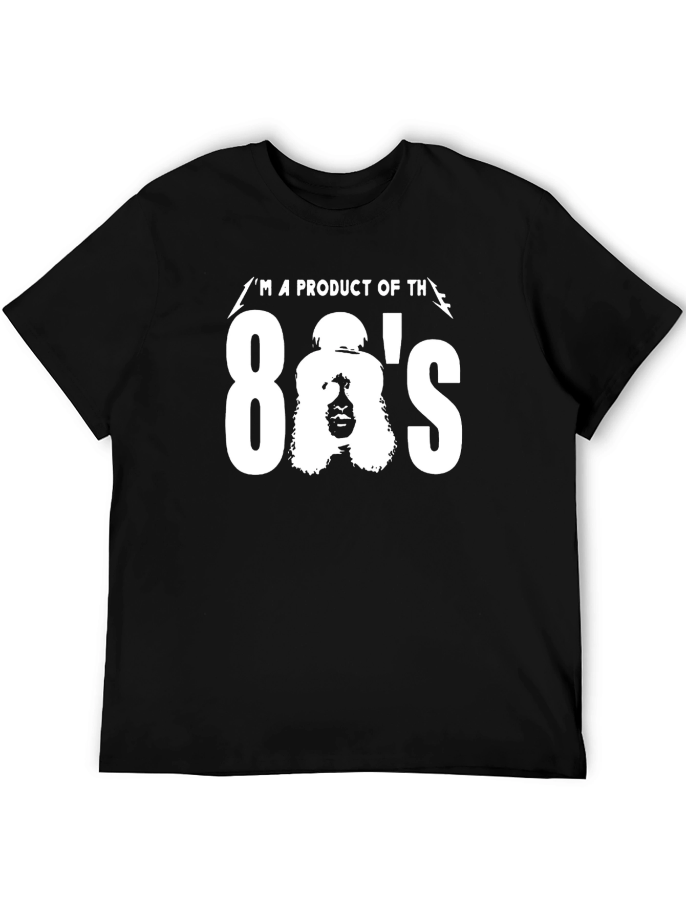 Black 80s Product Graphic Tee - Retro Style view 5