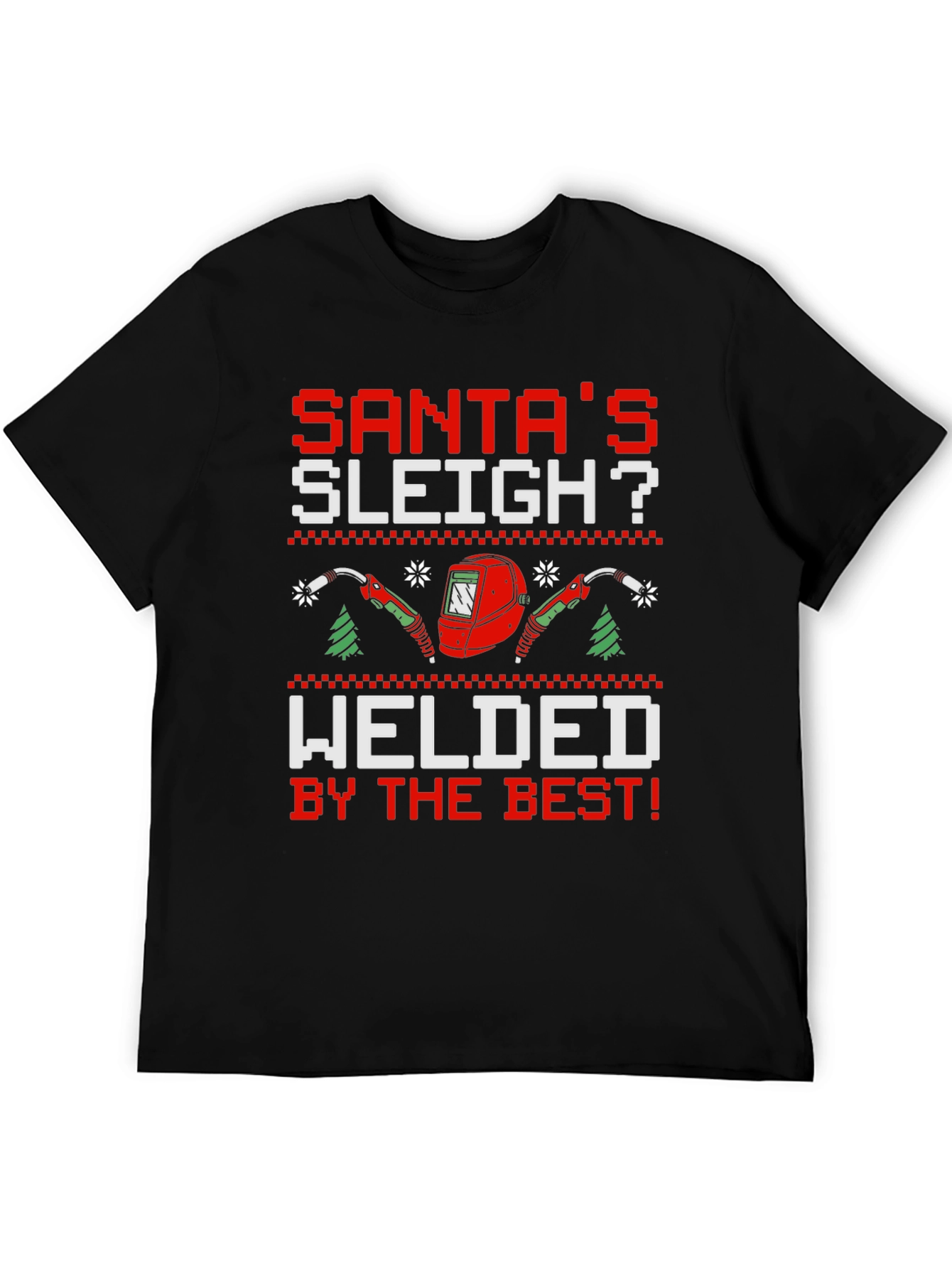 Black Santa's Sleigh Welded T-Shirt view 5