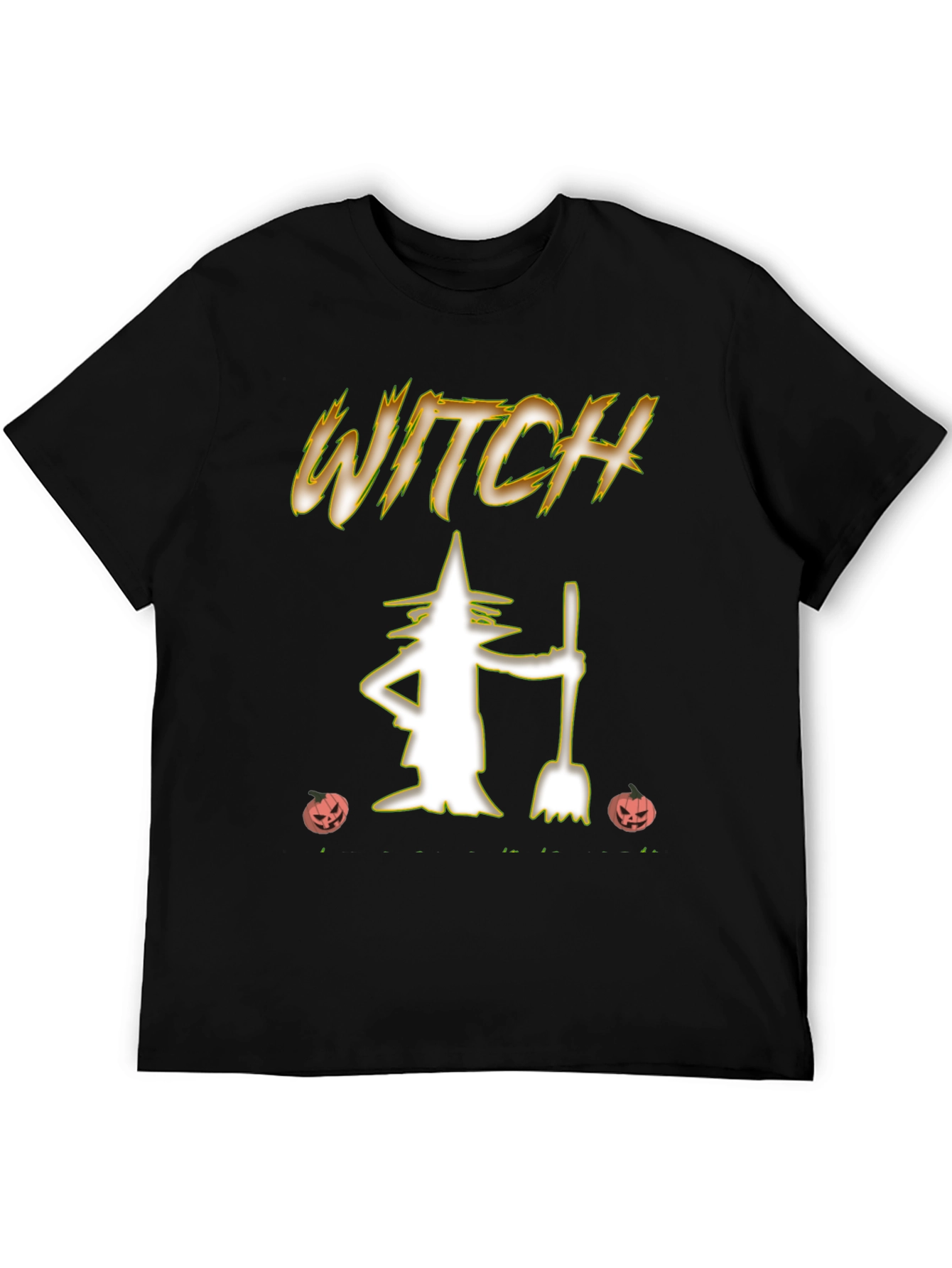 Black Witch Halloween T-Shirt view 5