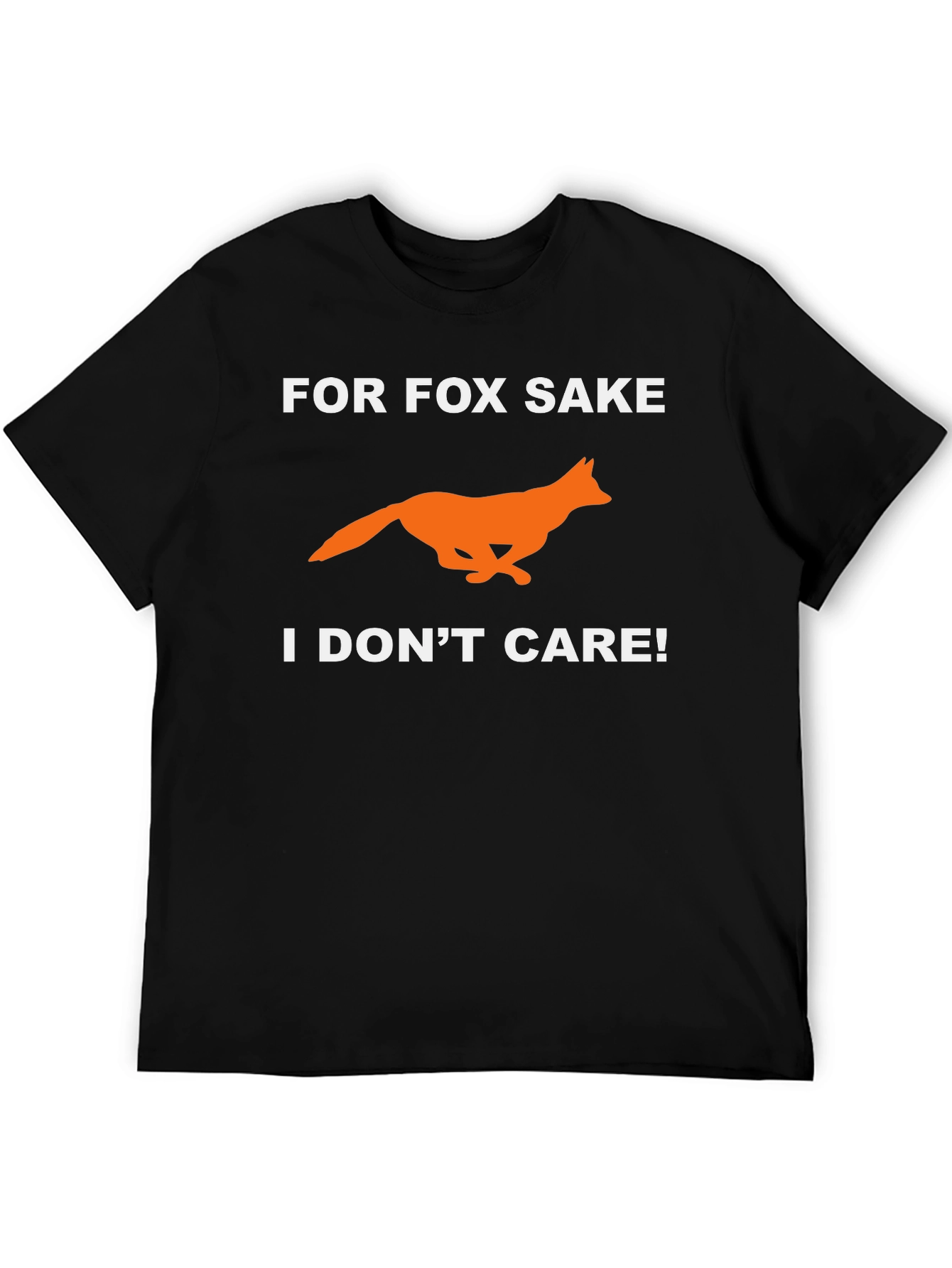 Black For Fox Sake T-Shirt - Funny Novelty Tee view 5